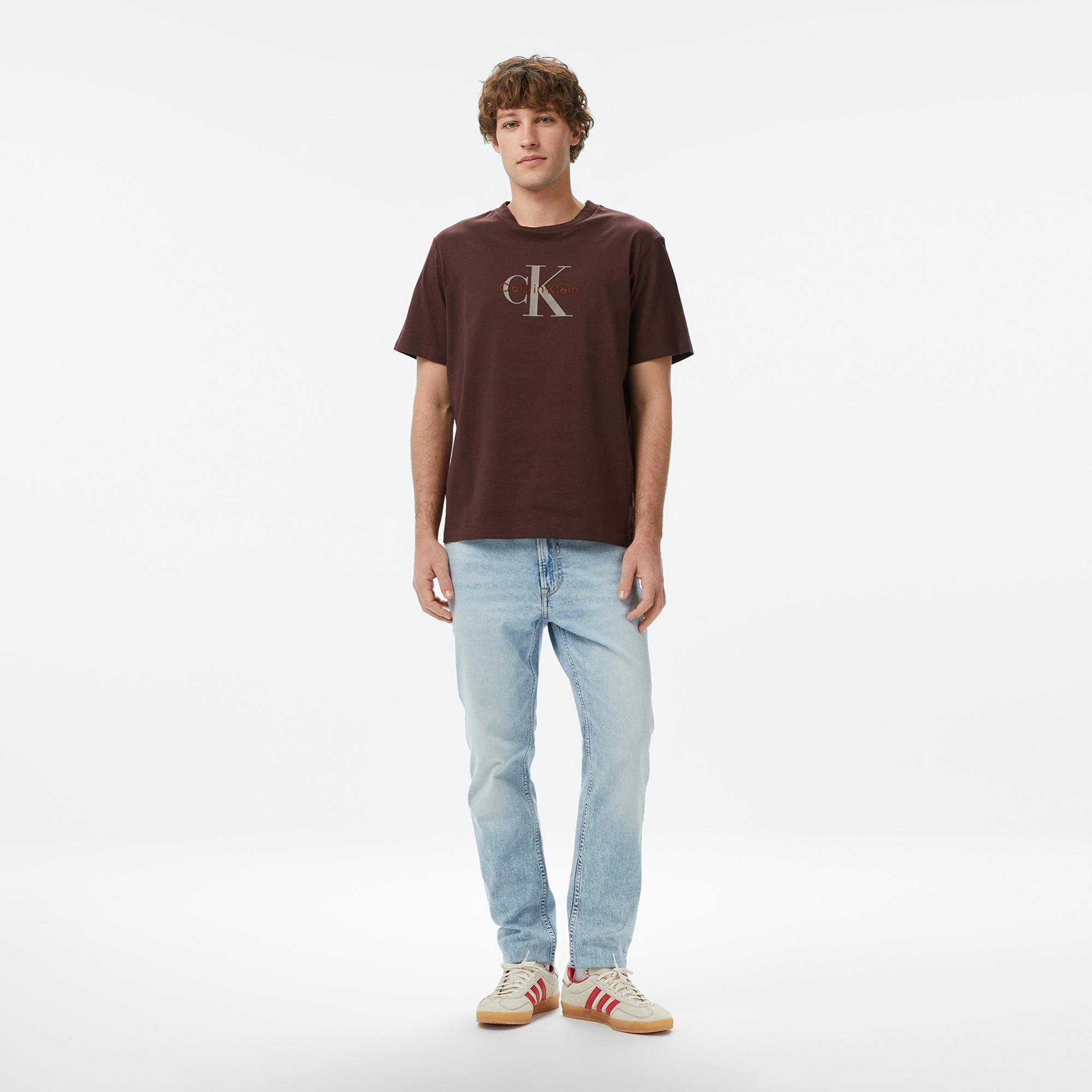 Calvin Klein Hero Monologo 20S Erkek Kahverengi T-Shirt