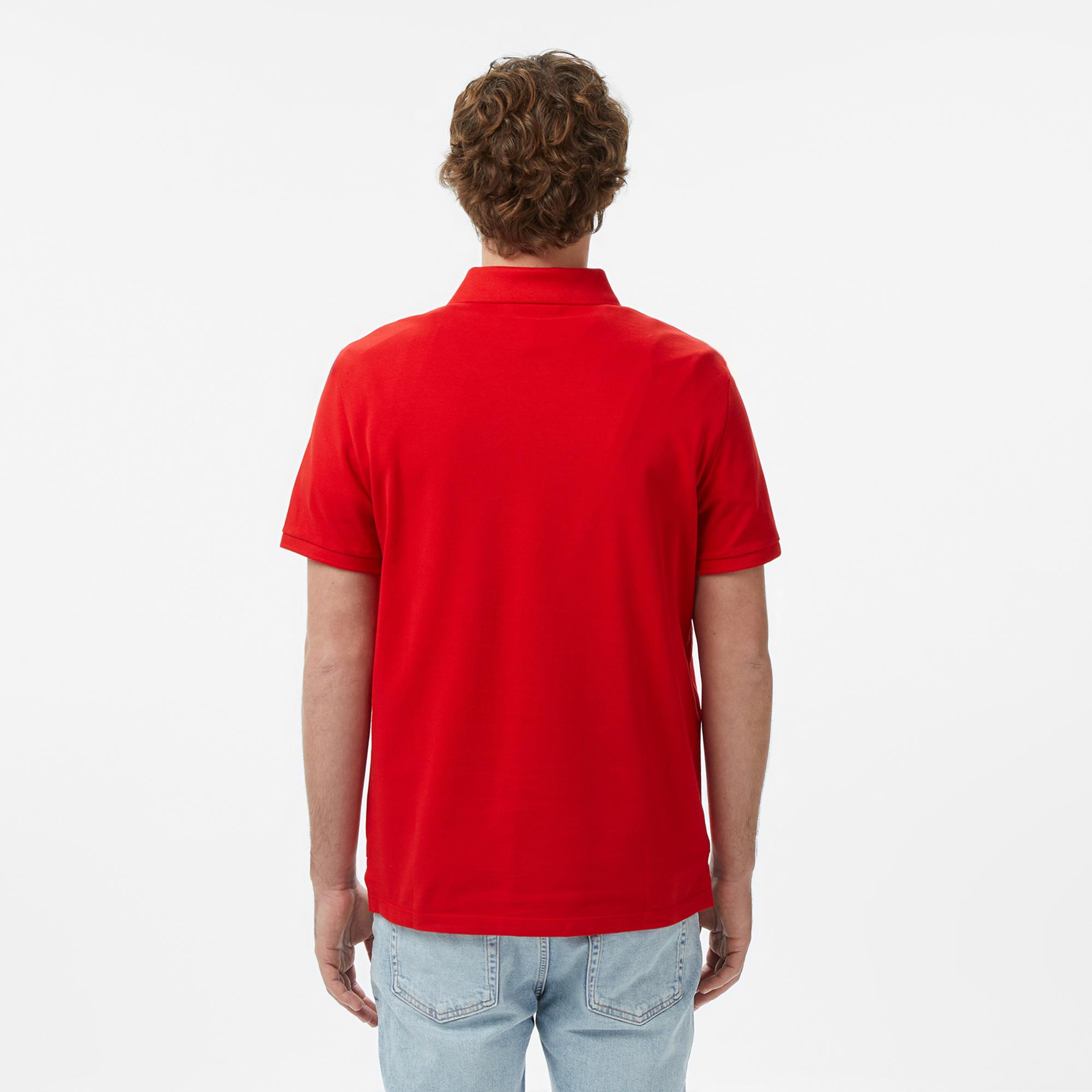 Calvin Klein Monogram Pique  Erkek Kırmızı Polo