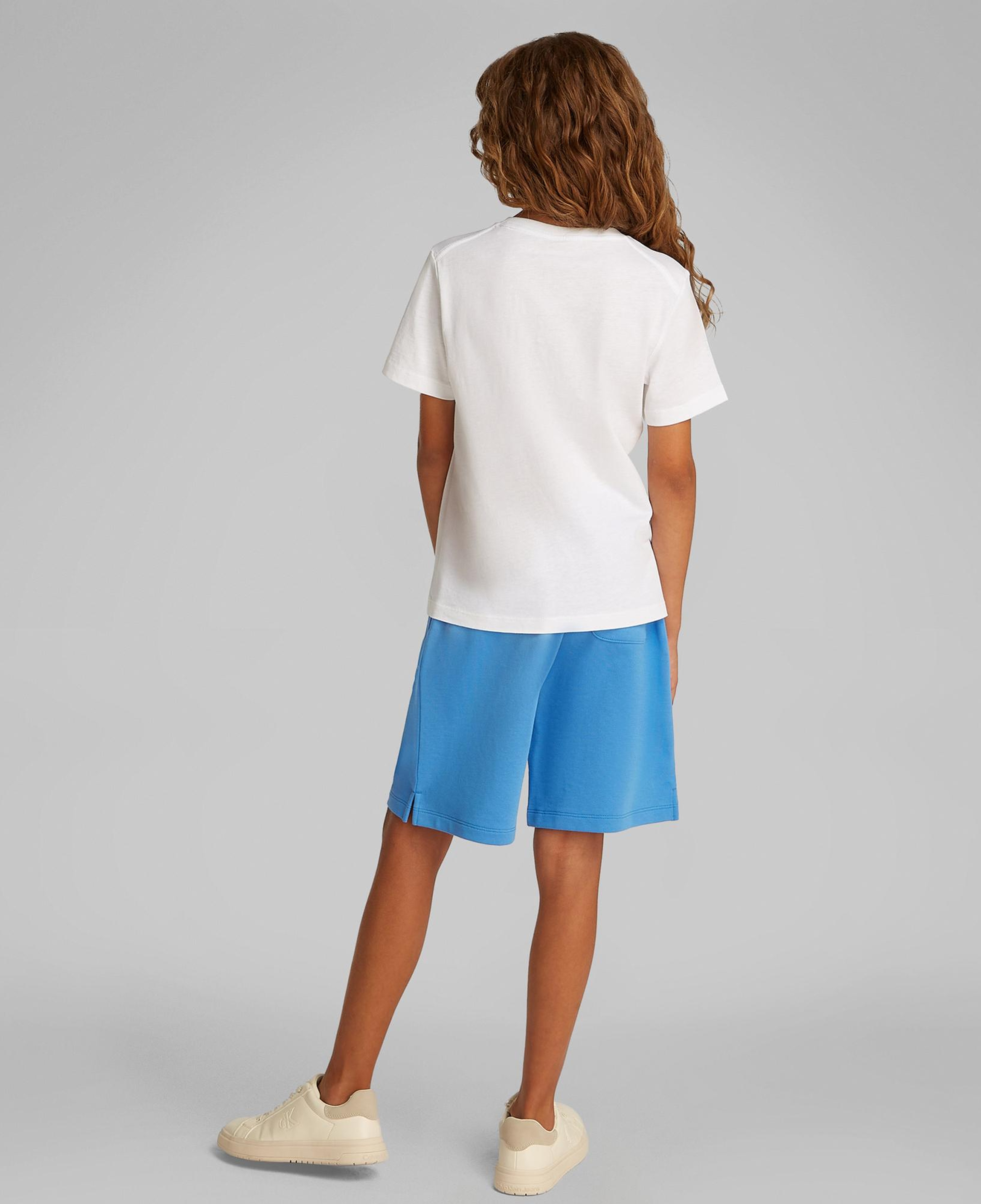 Calvin Klein Monogram Çocuk Beyaz T-Shirt