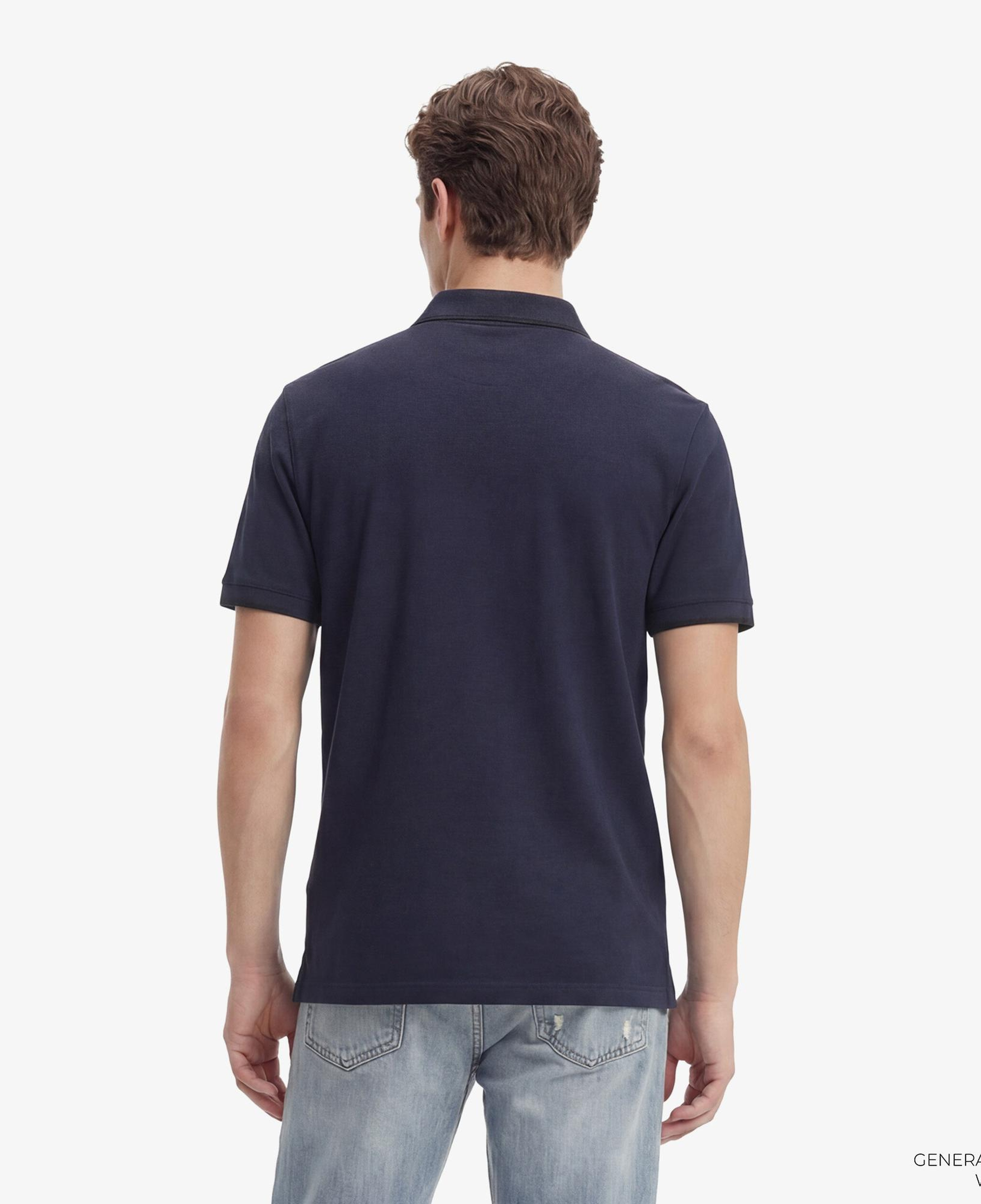 Calvin Klein Refined Pique Tipped Classic Erkek Mavi Polo