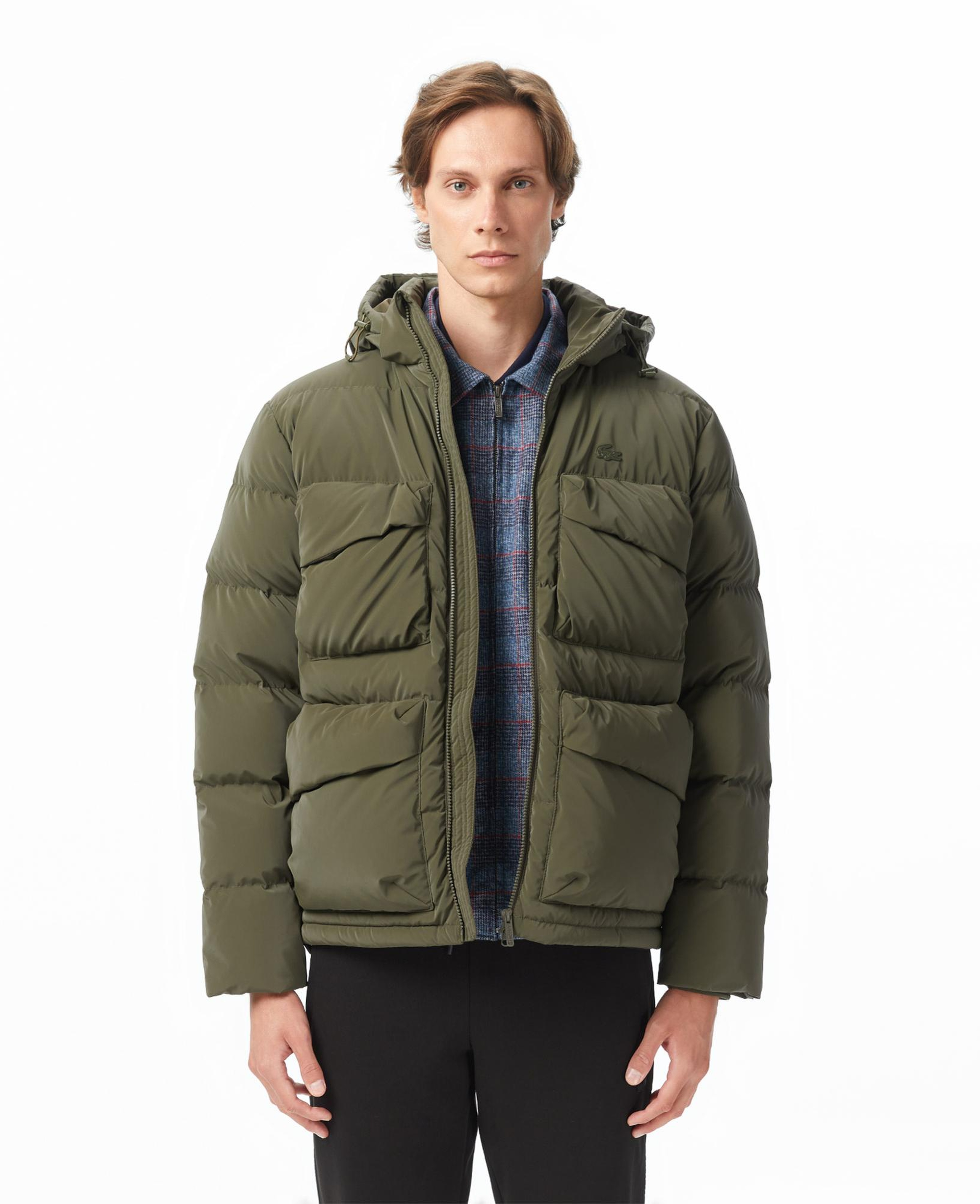 Lacoste Erkek Kapüşonlu Haki Mont