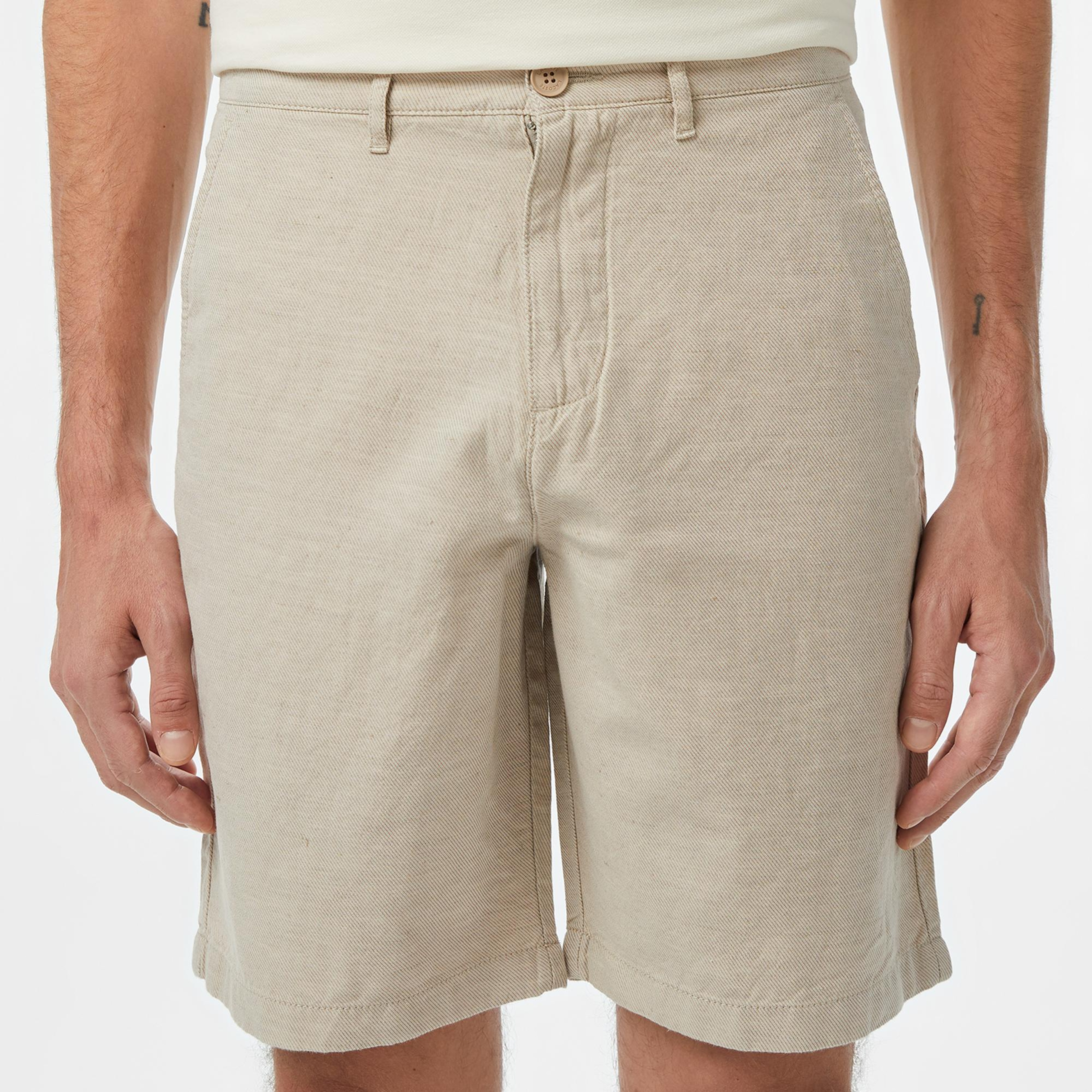 Lacoste Erkek Slim Fit Bej Bermuda Şort