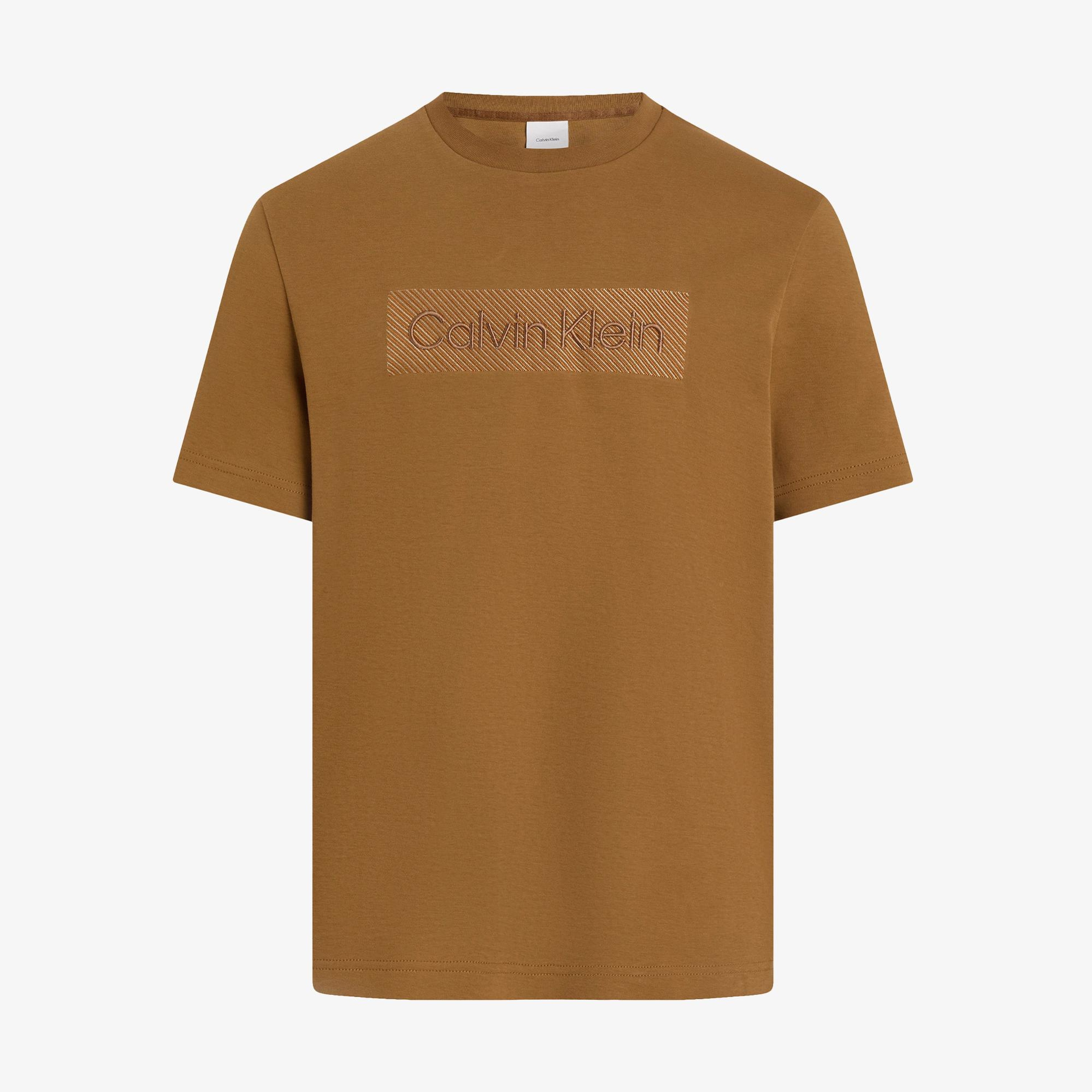 Calvin Klein Erkek Kahverengi T-Shirt