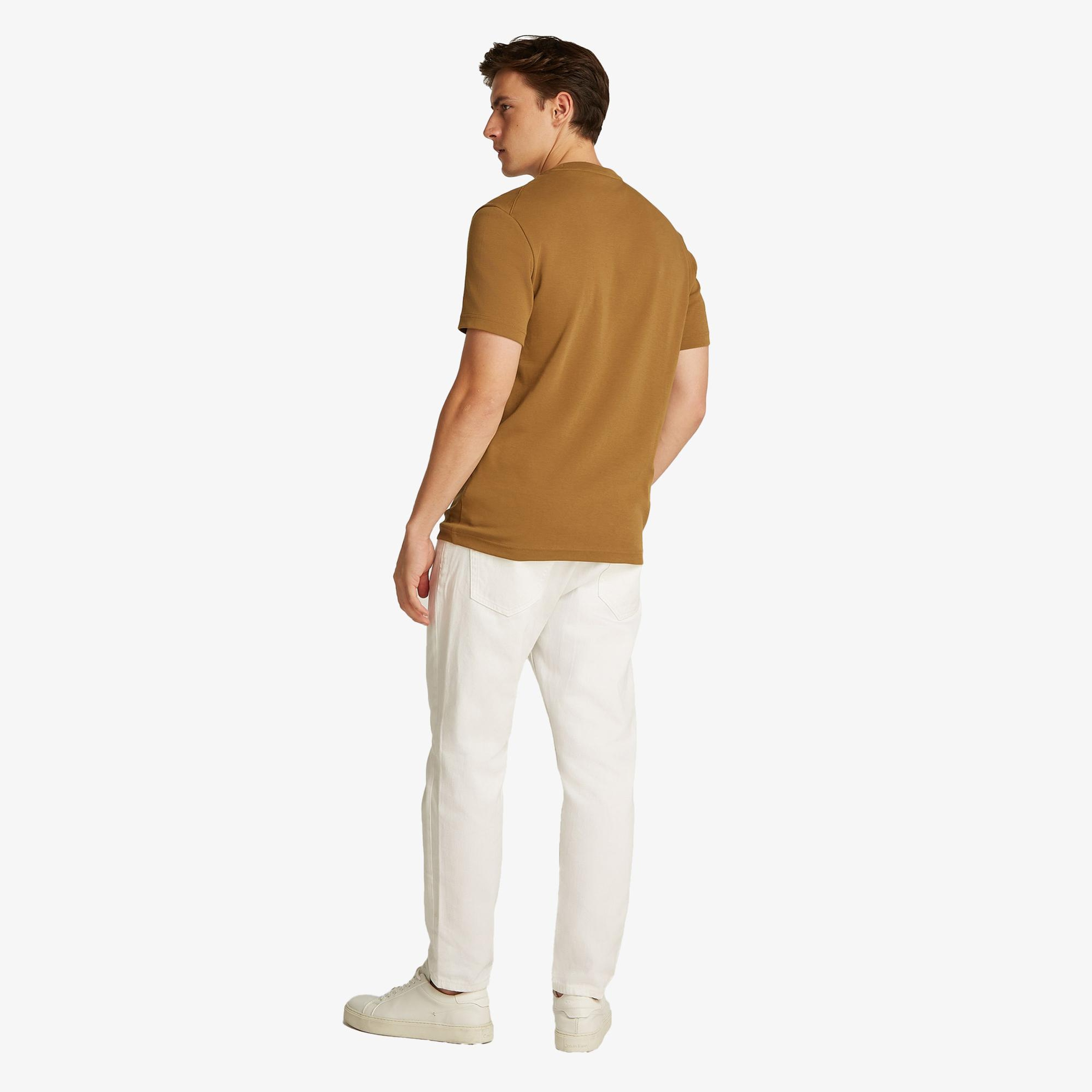 Calvin Klein Erkek Kahverengi T-Shirt