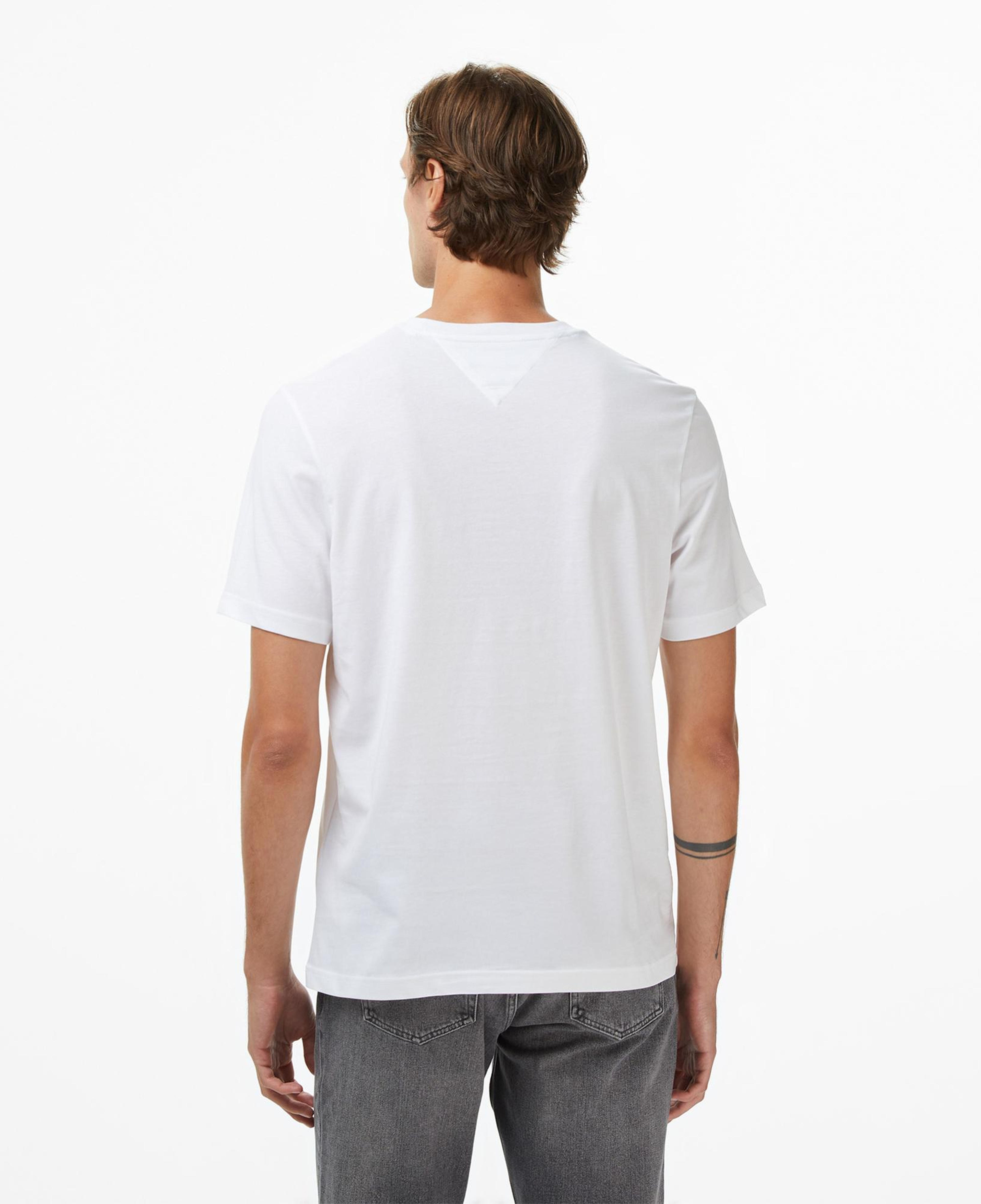 Tommy Hilfiger Flock Erkek Beyaz T-Shirt
