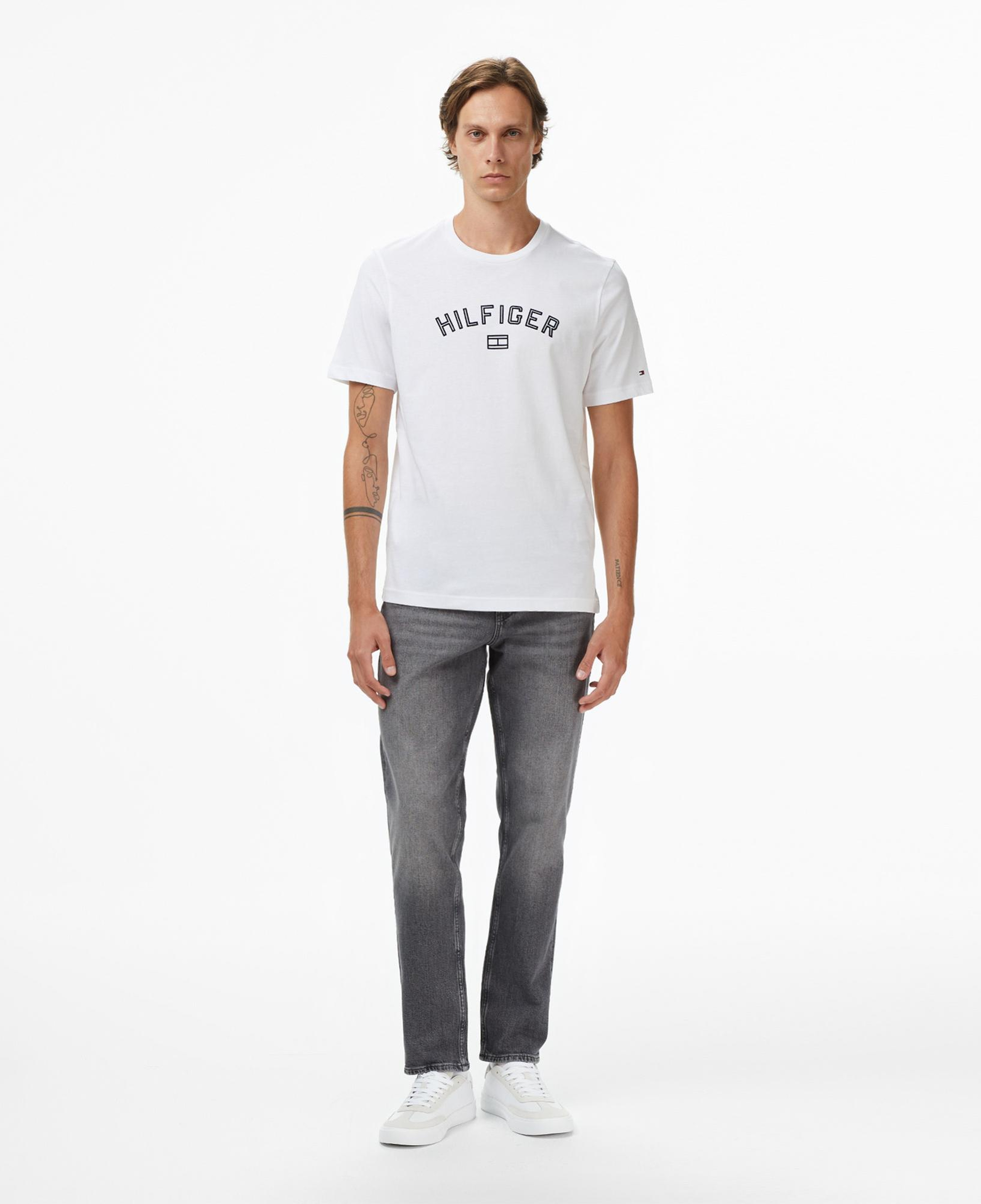 Tommy Hilfiger Flock Erkek Beyaz T-Shirt