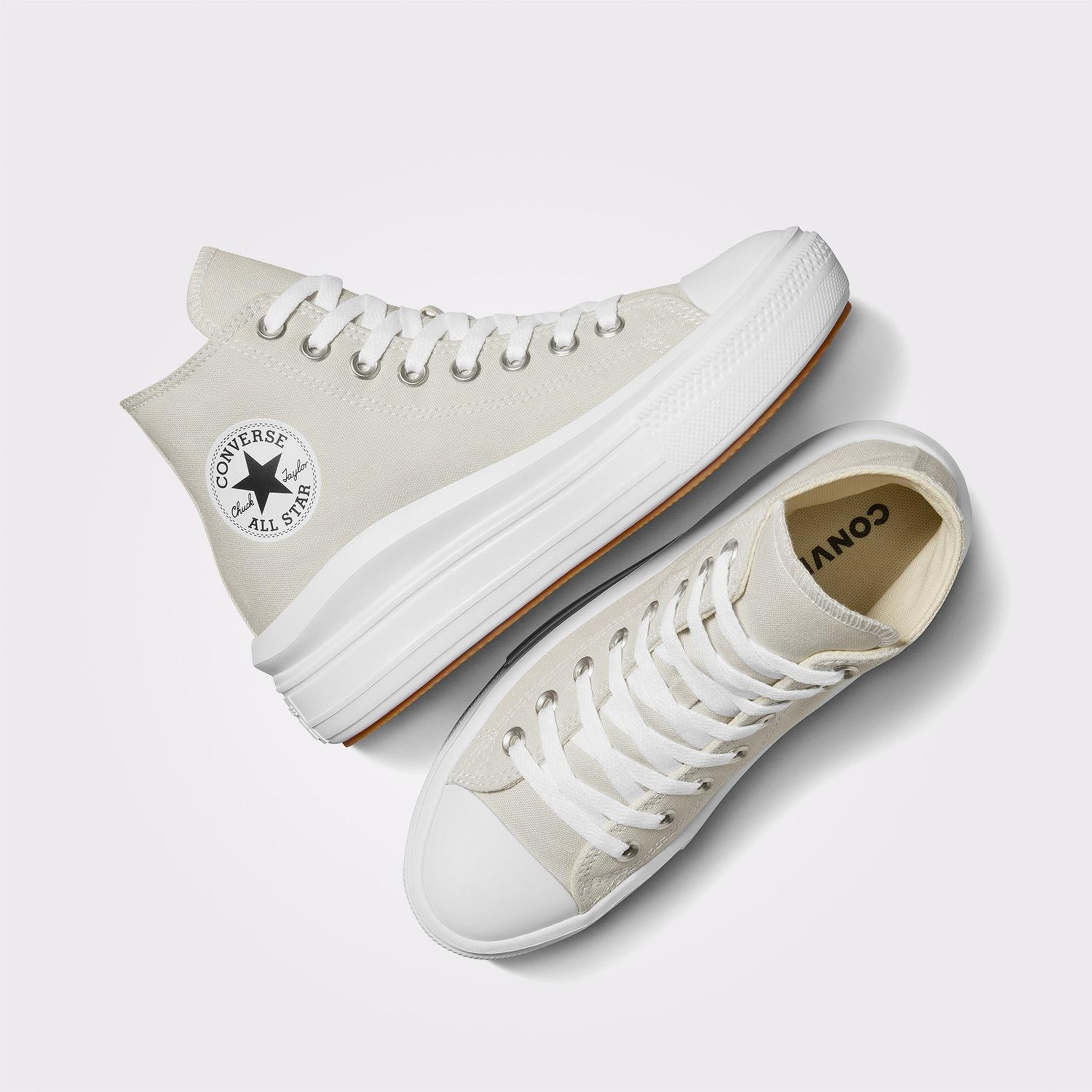 Converse Chuck Taylor All Star Move Unisex Gri Platform Sneaker