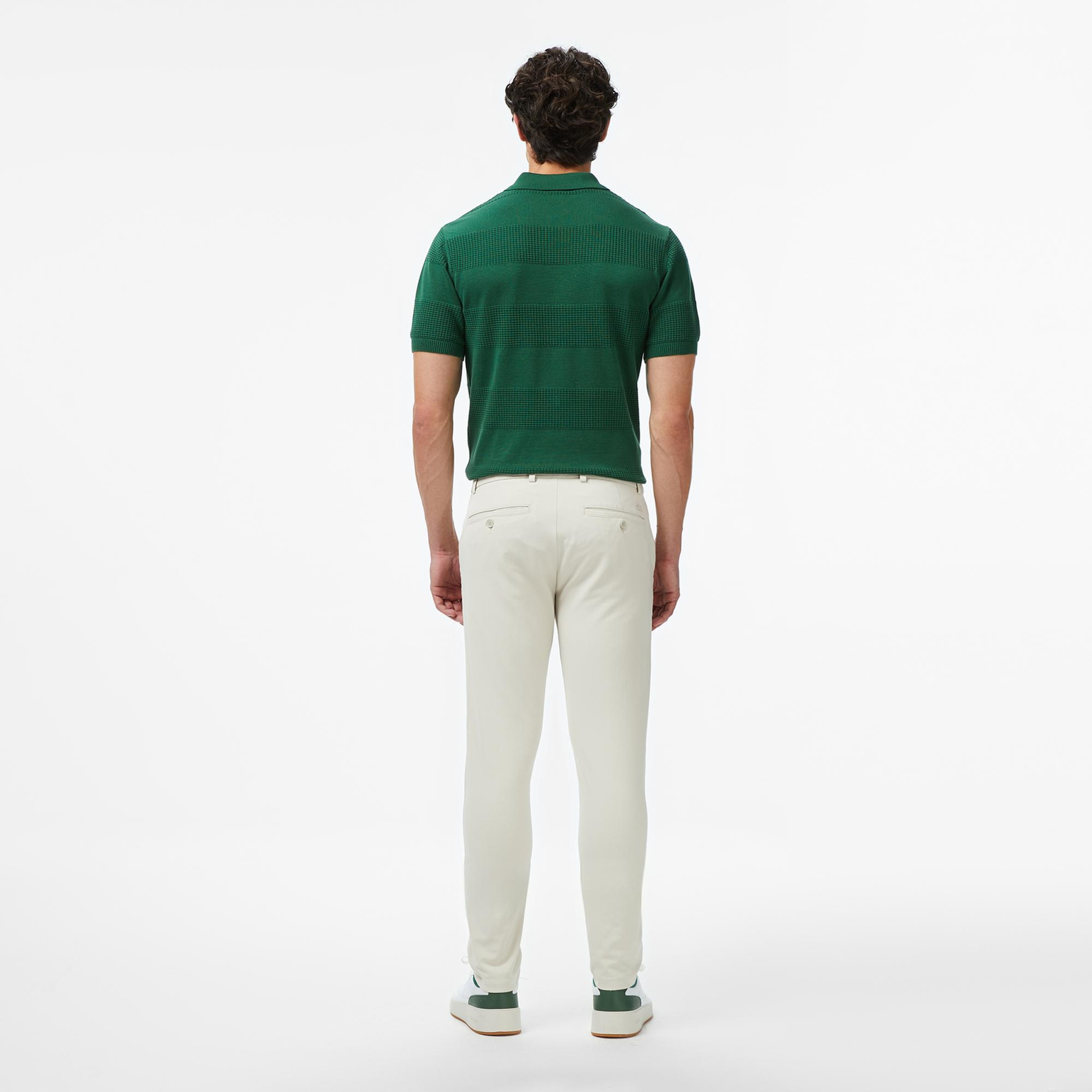 Lacoste Erkek Slim Fit Gri Chino Pantolon