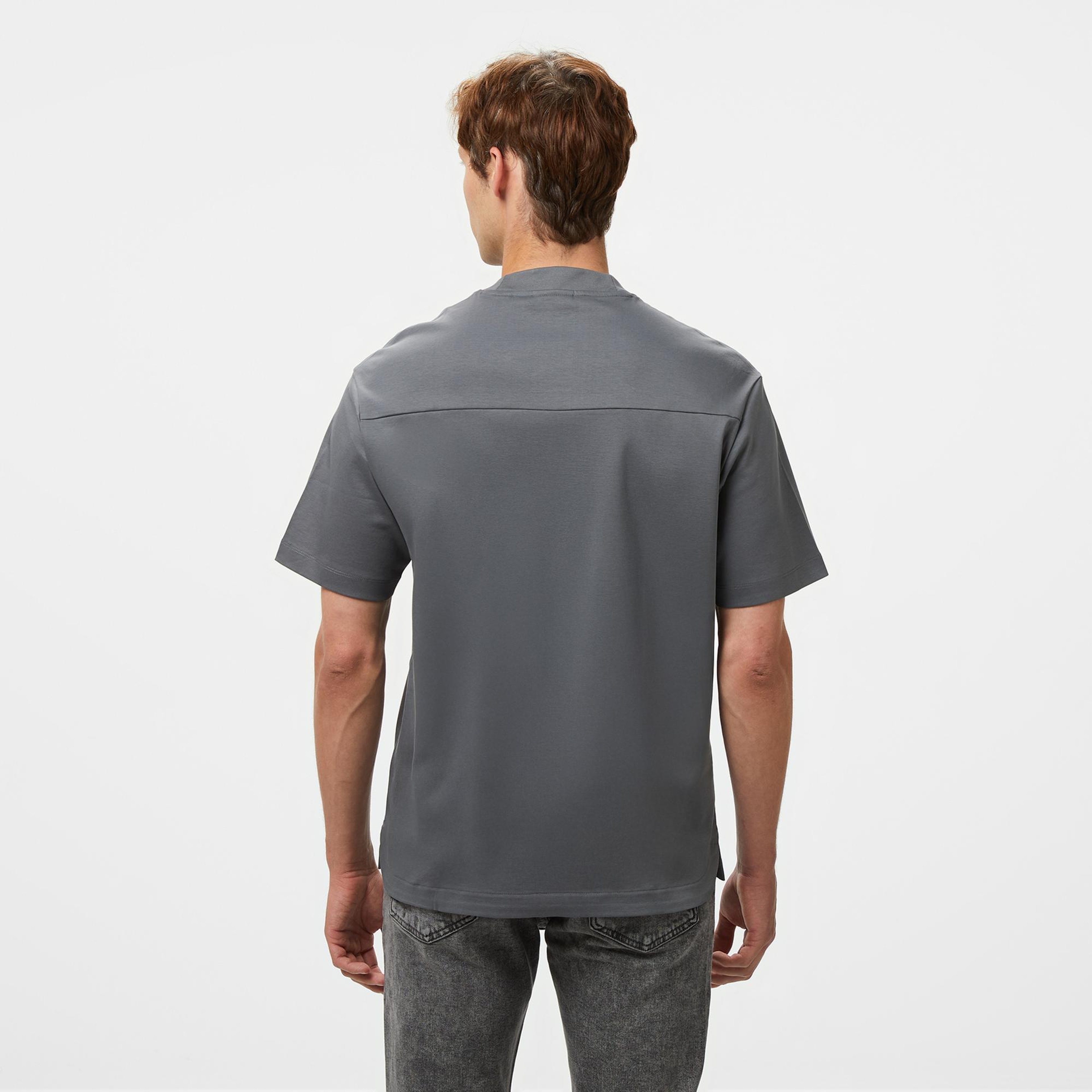 Hugo Debostac Erkek Gri T-Shirt