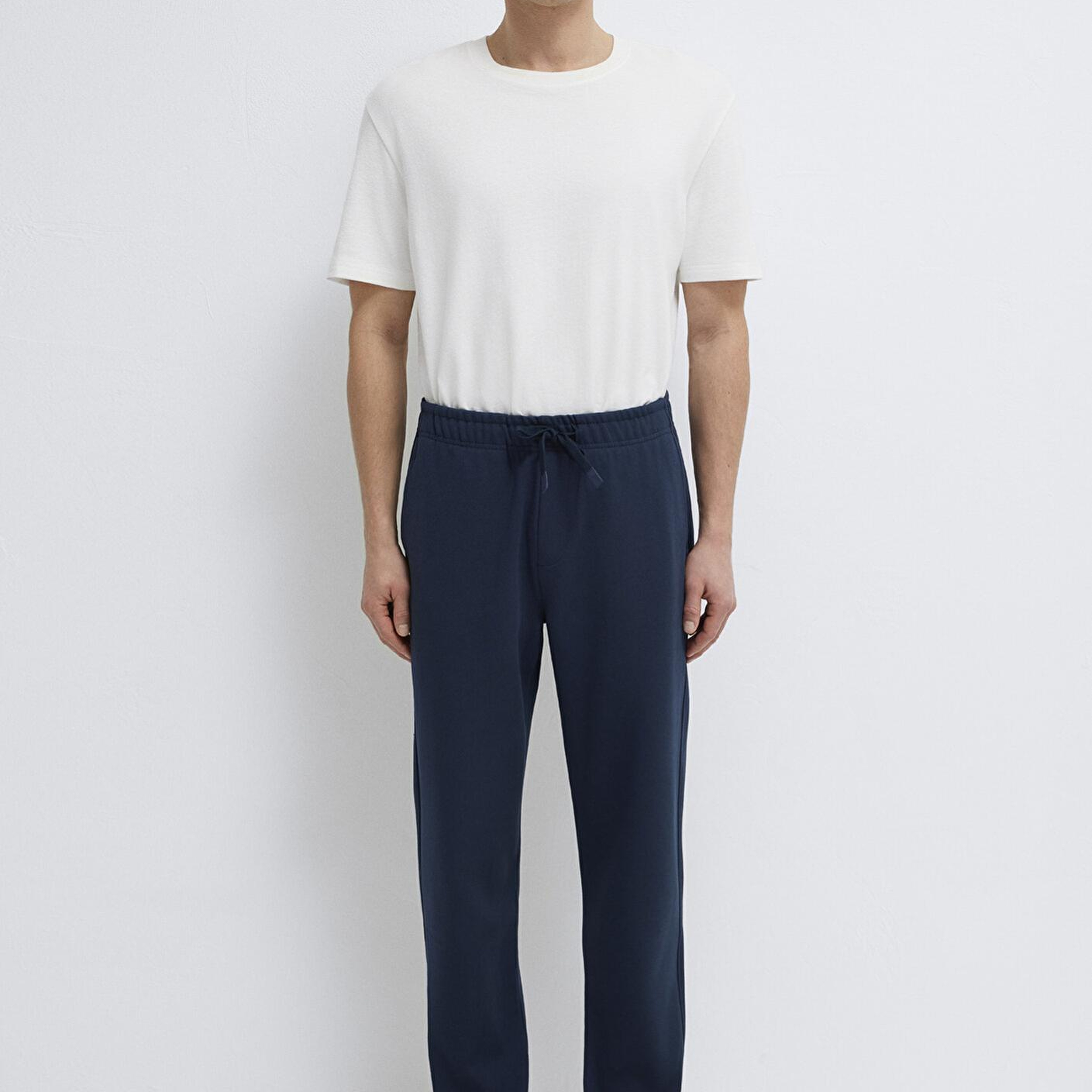 Mavi Lacivert Örme İnterlok Pantolon 0010521-70490