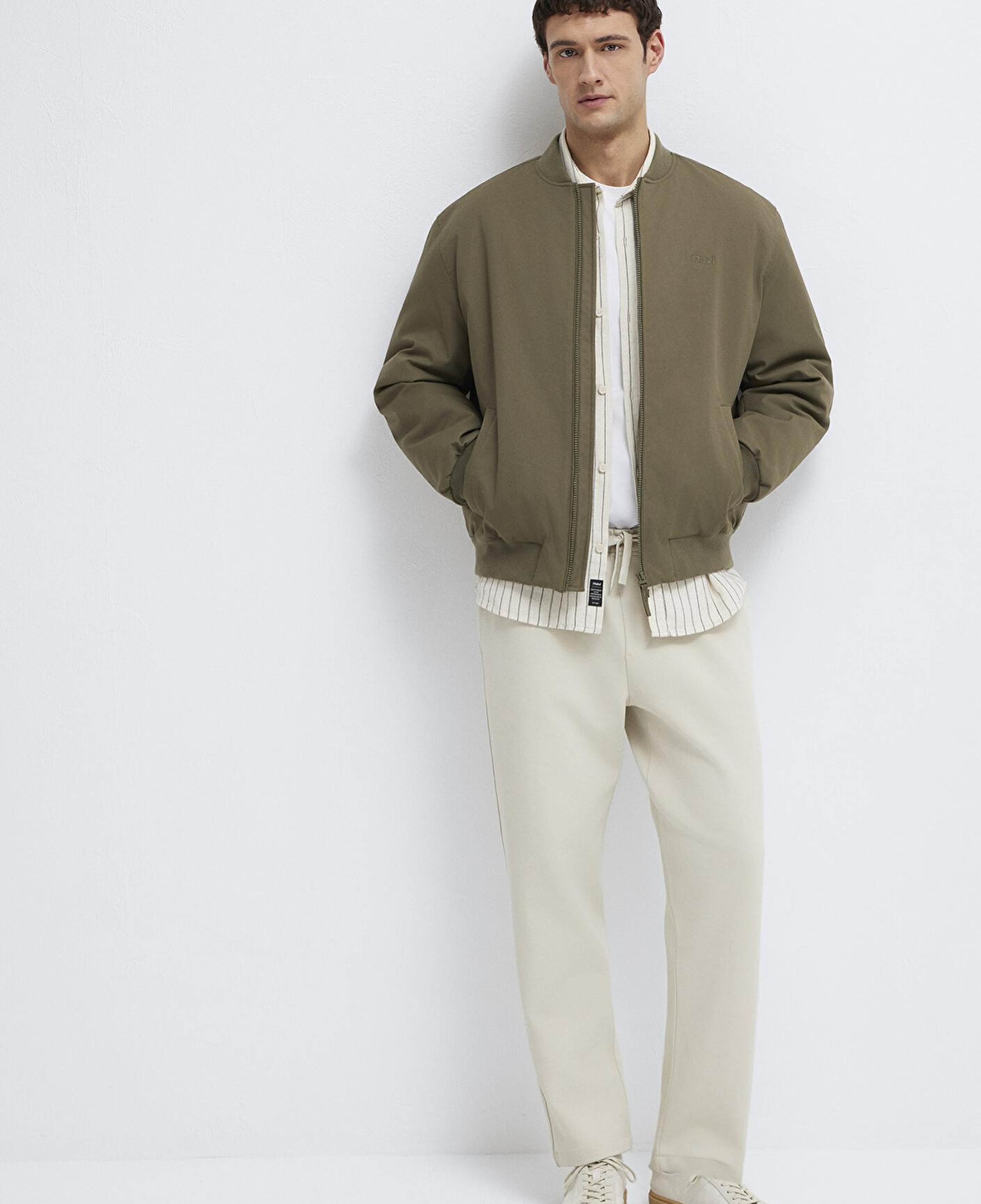 Mavi Bej Örme İnterlok Pantolon 0010521-70144