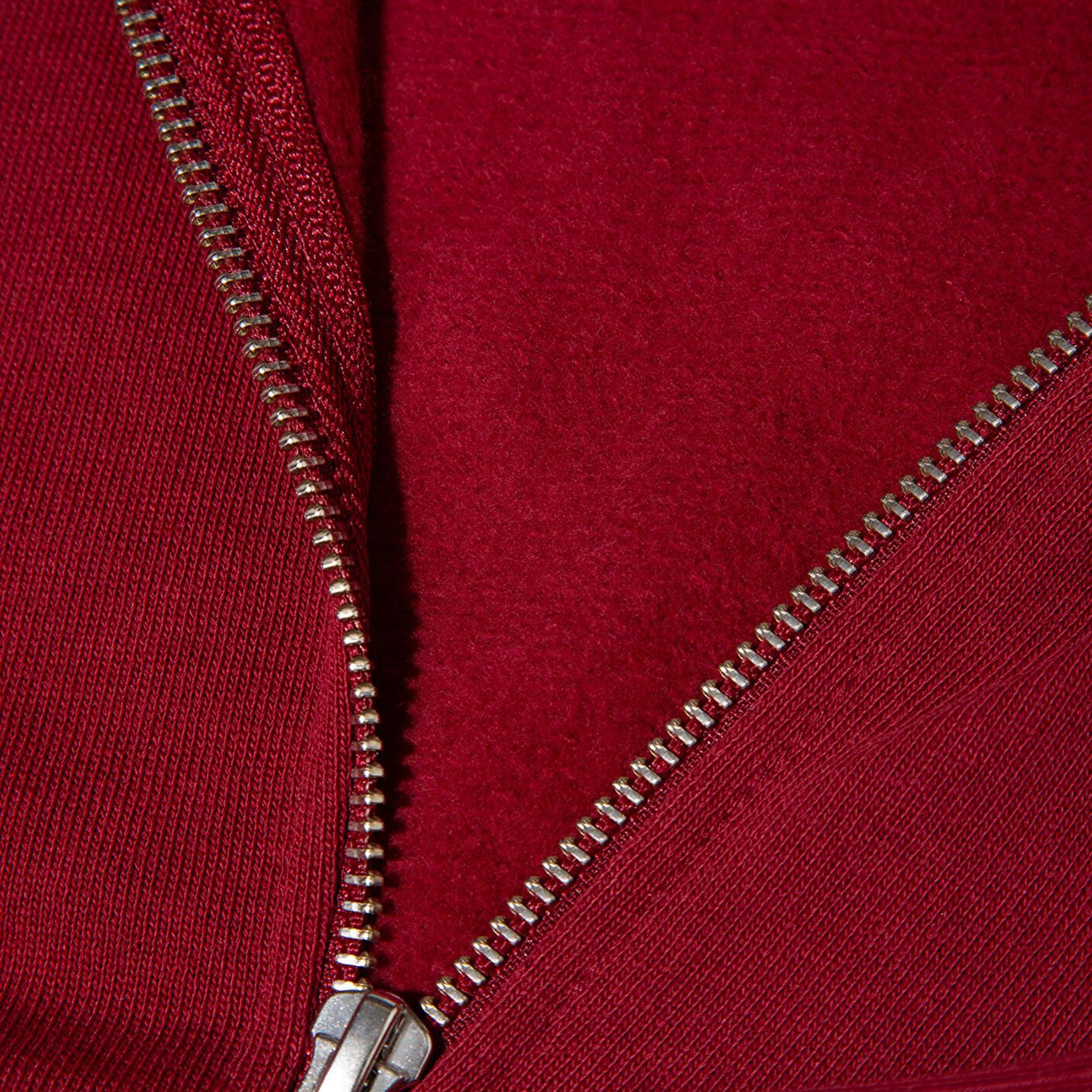 Mavi Mavi Logo Baskılı Kapüşonlu Fermuarlı Bordo Sweatshirt 1S10178-85493