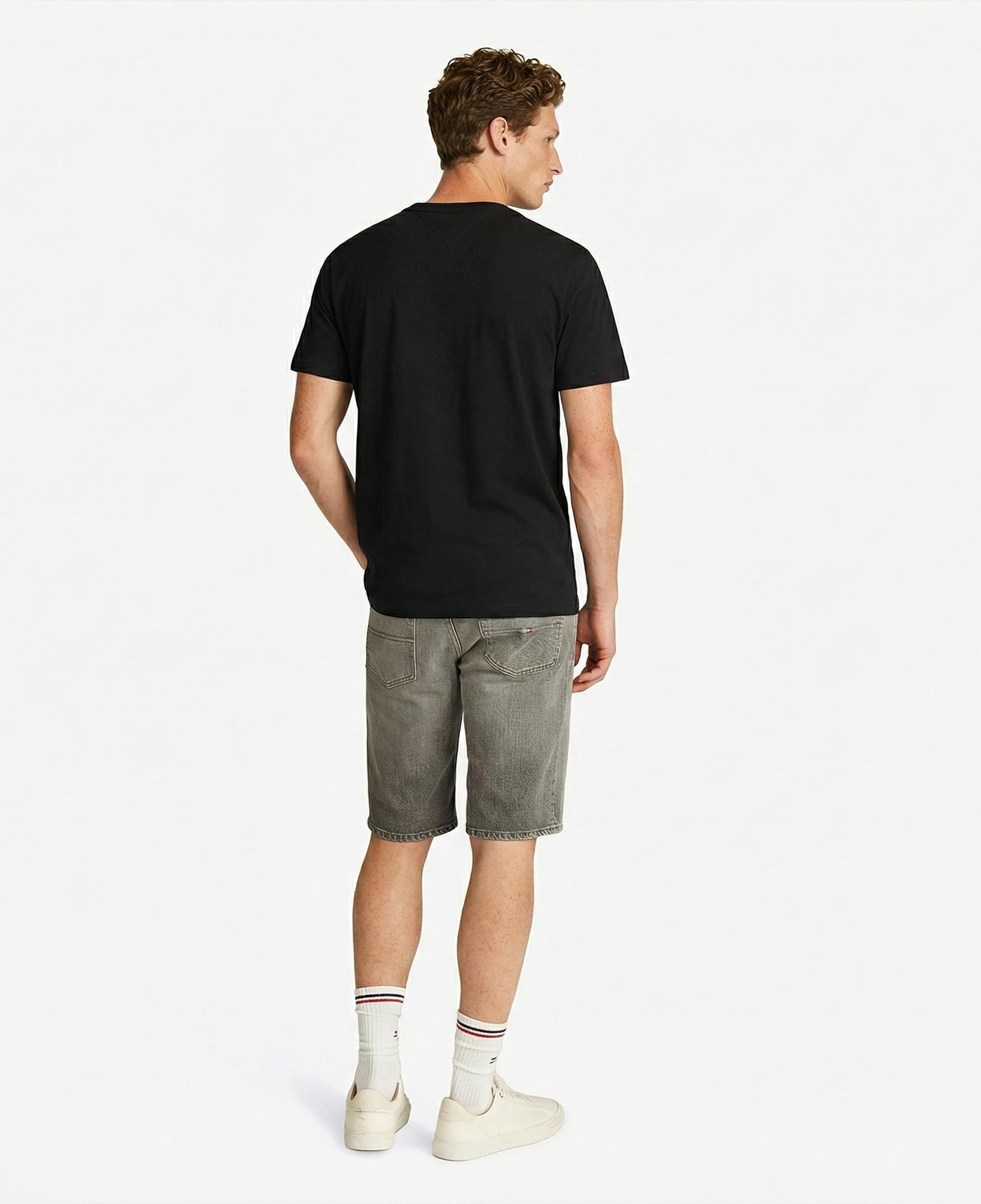 Tommy Hilfiger Badge Erkek Siyah T-Shirt