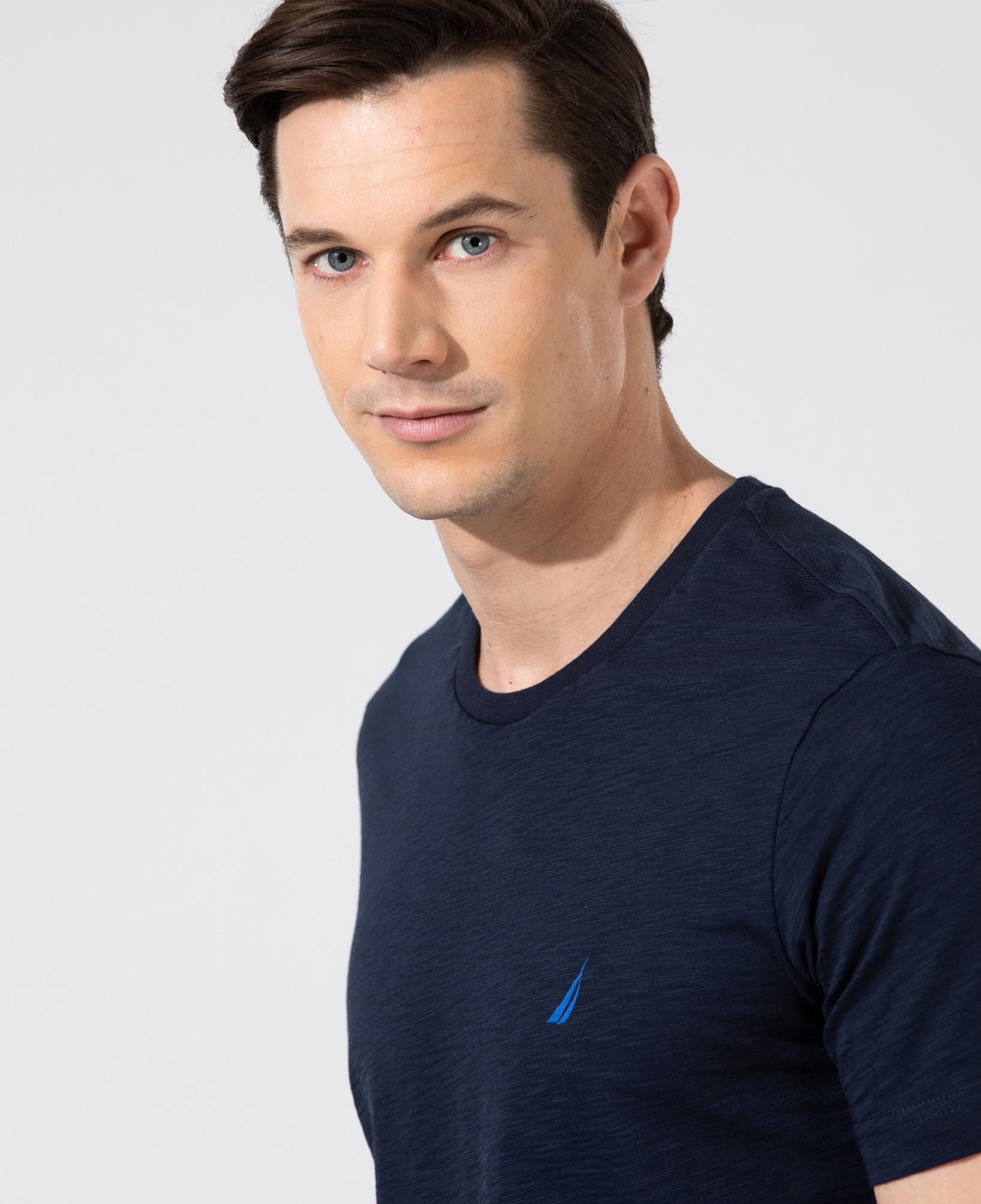 Nautica Erkek Lacivert Standart Fit T-Shirt