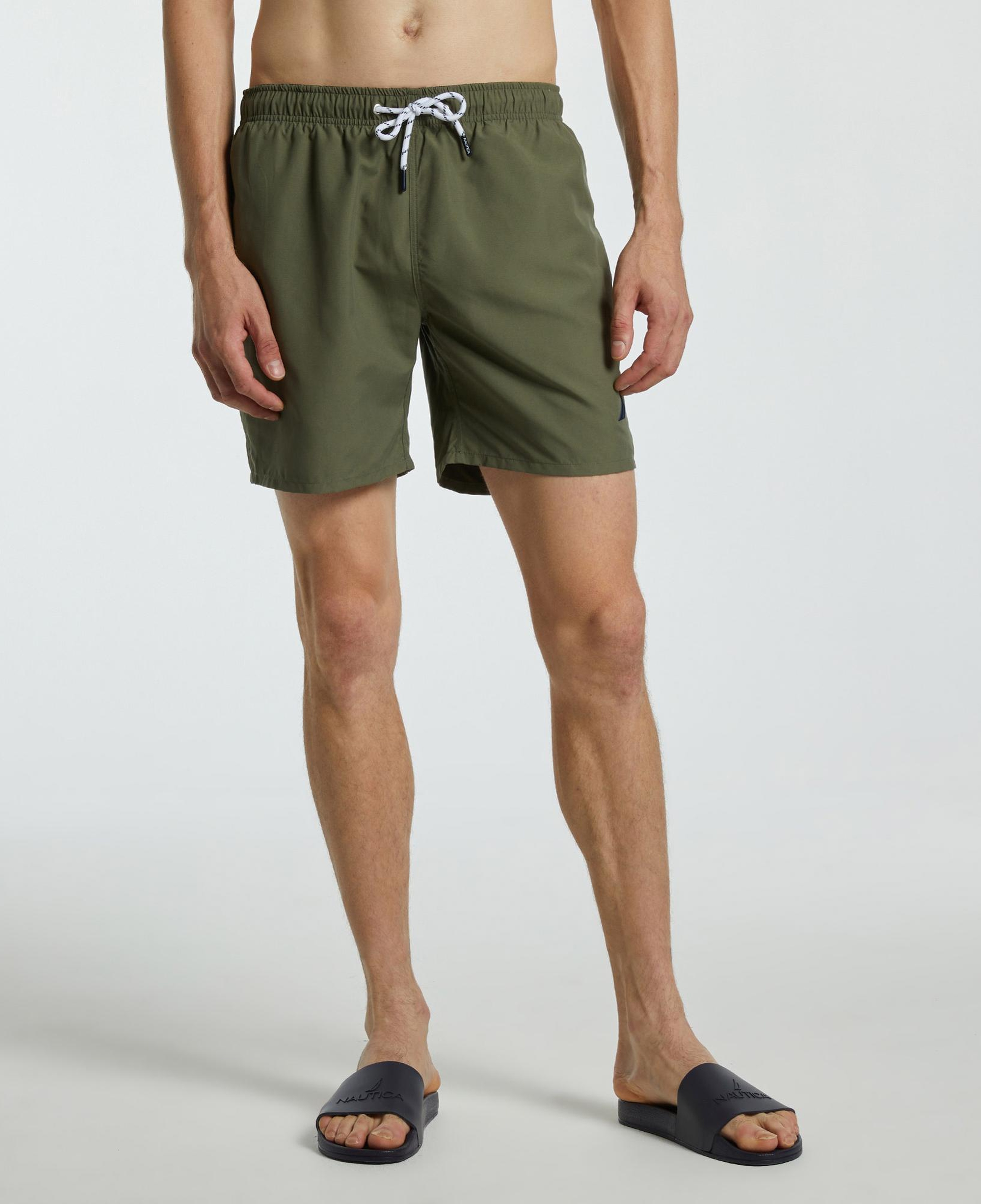 Nautica Erkek Haki Regular Fit Deniz Şortu