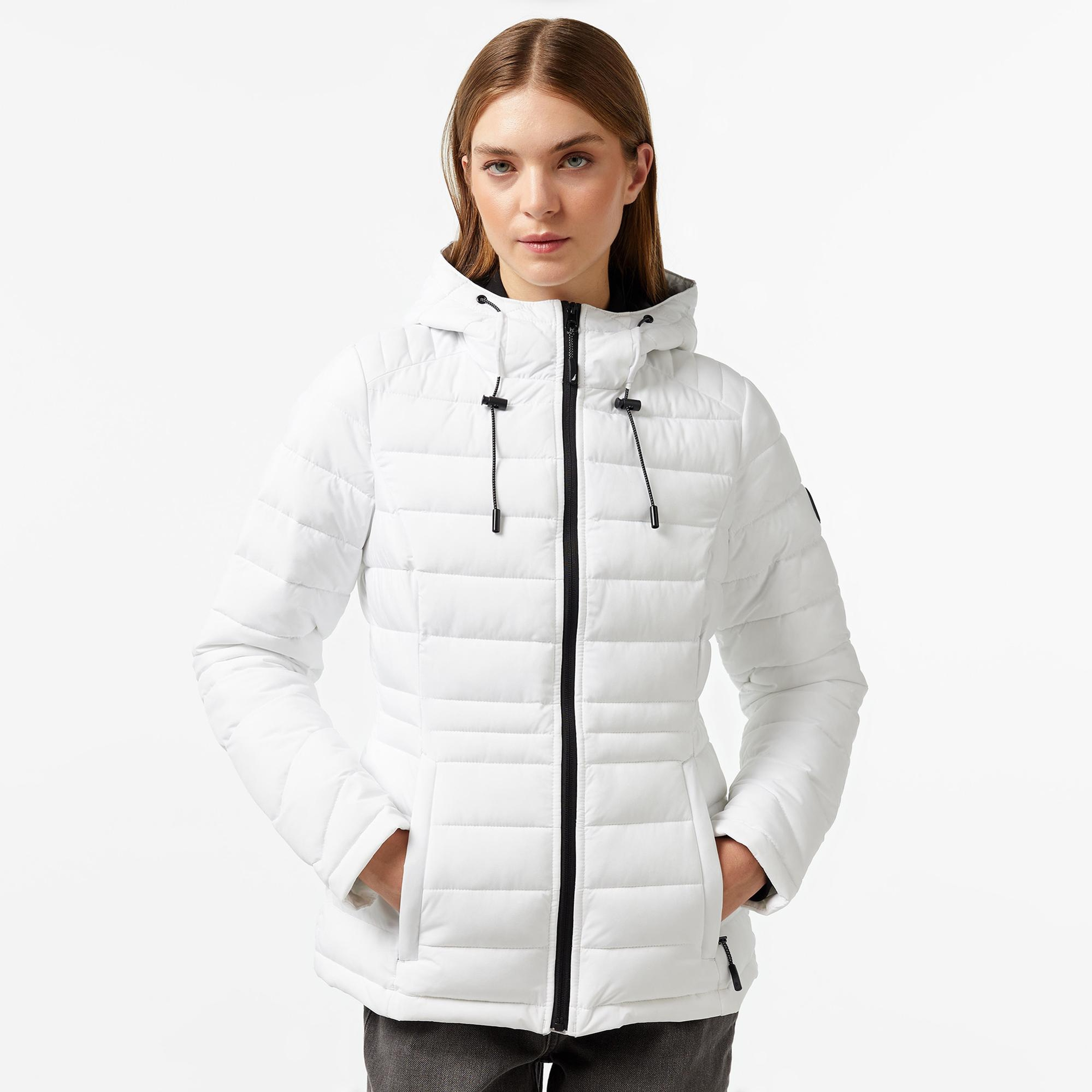 Nautica Kadın Beyaz Mont