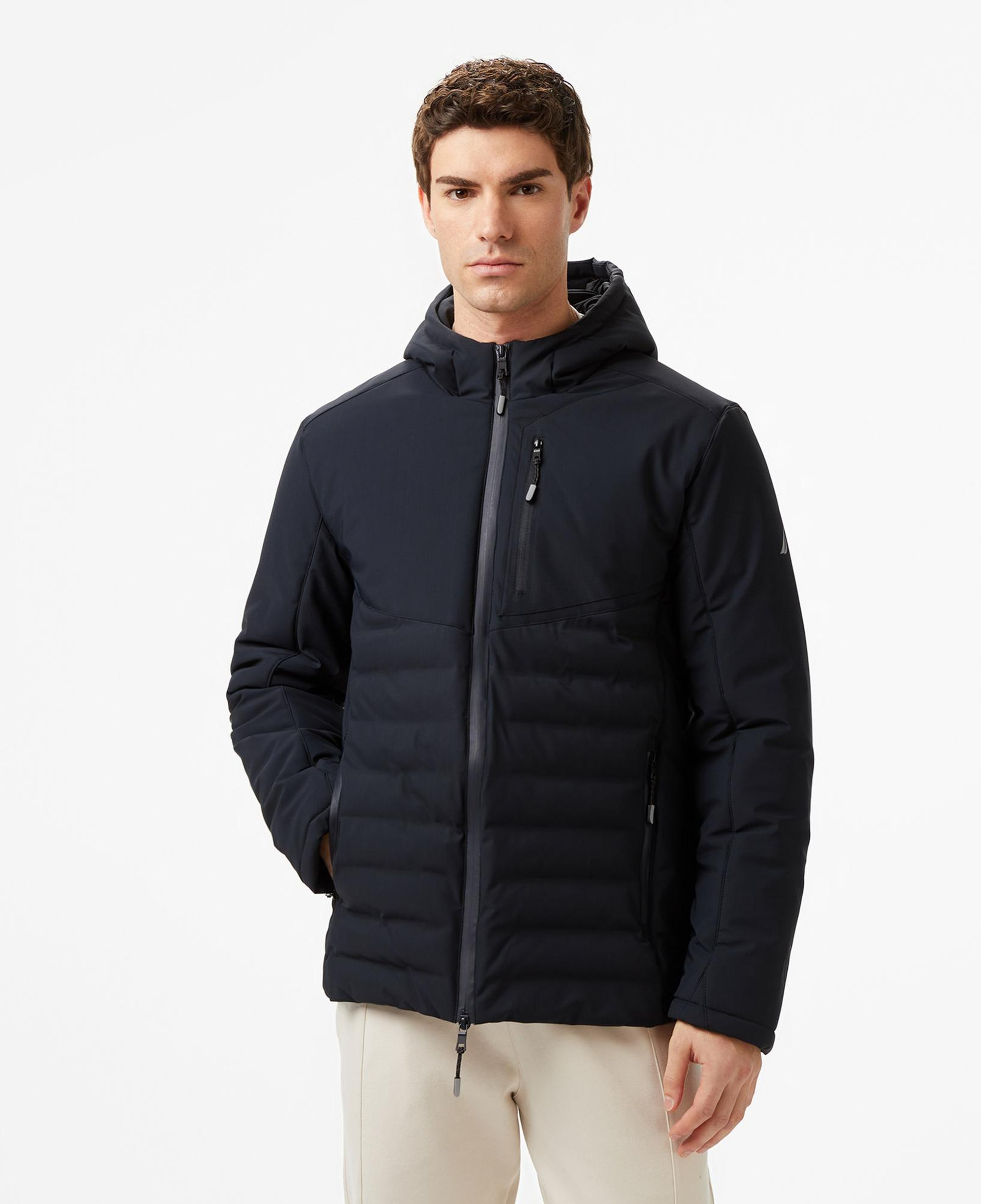 Nautica Erkek Siyah Regular Fit Mont