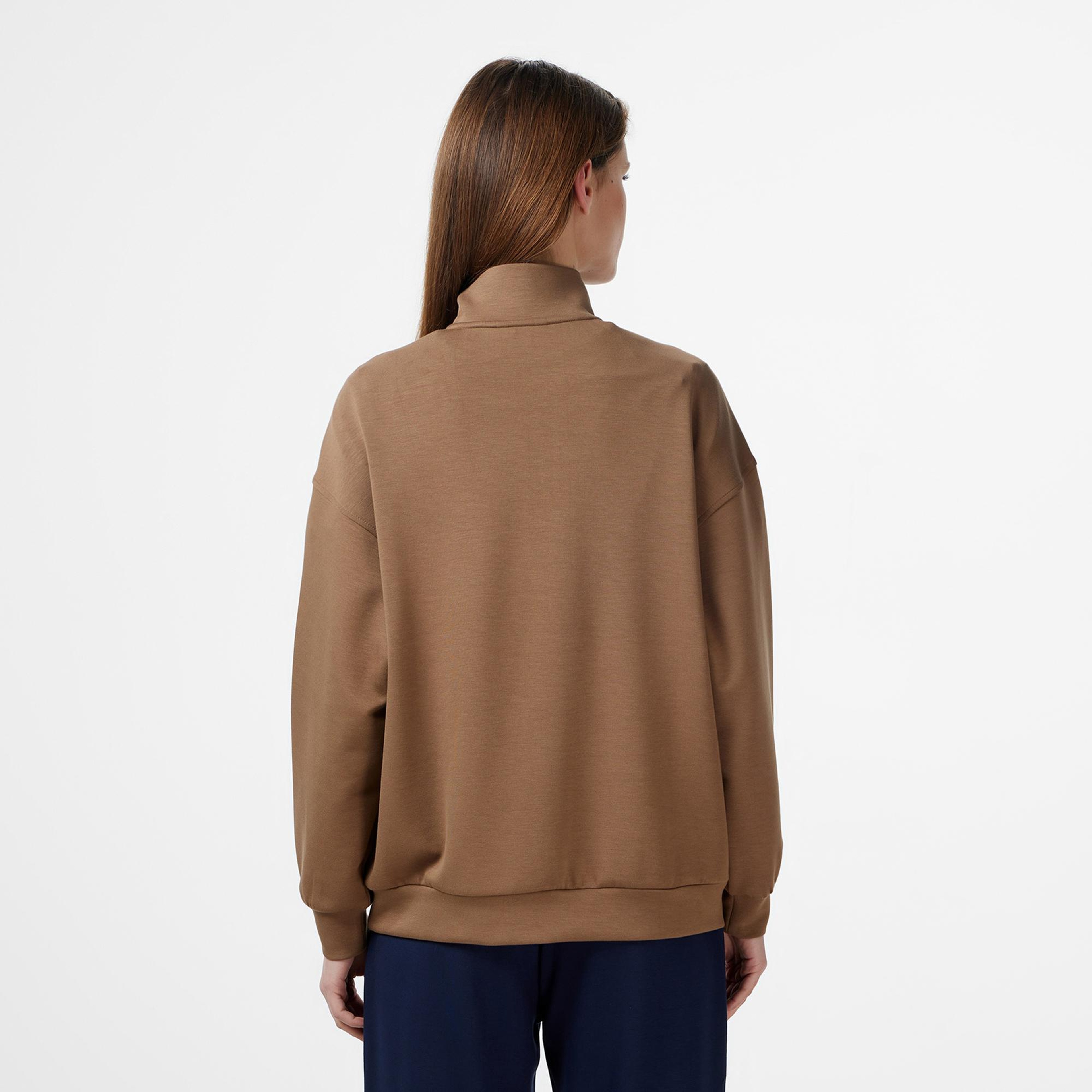 Nautica Kadın Kahverengi Regular Fit Sweatshirt