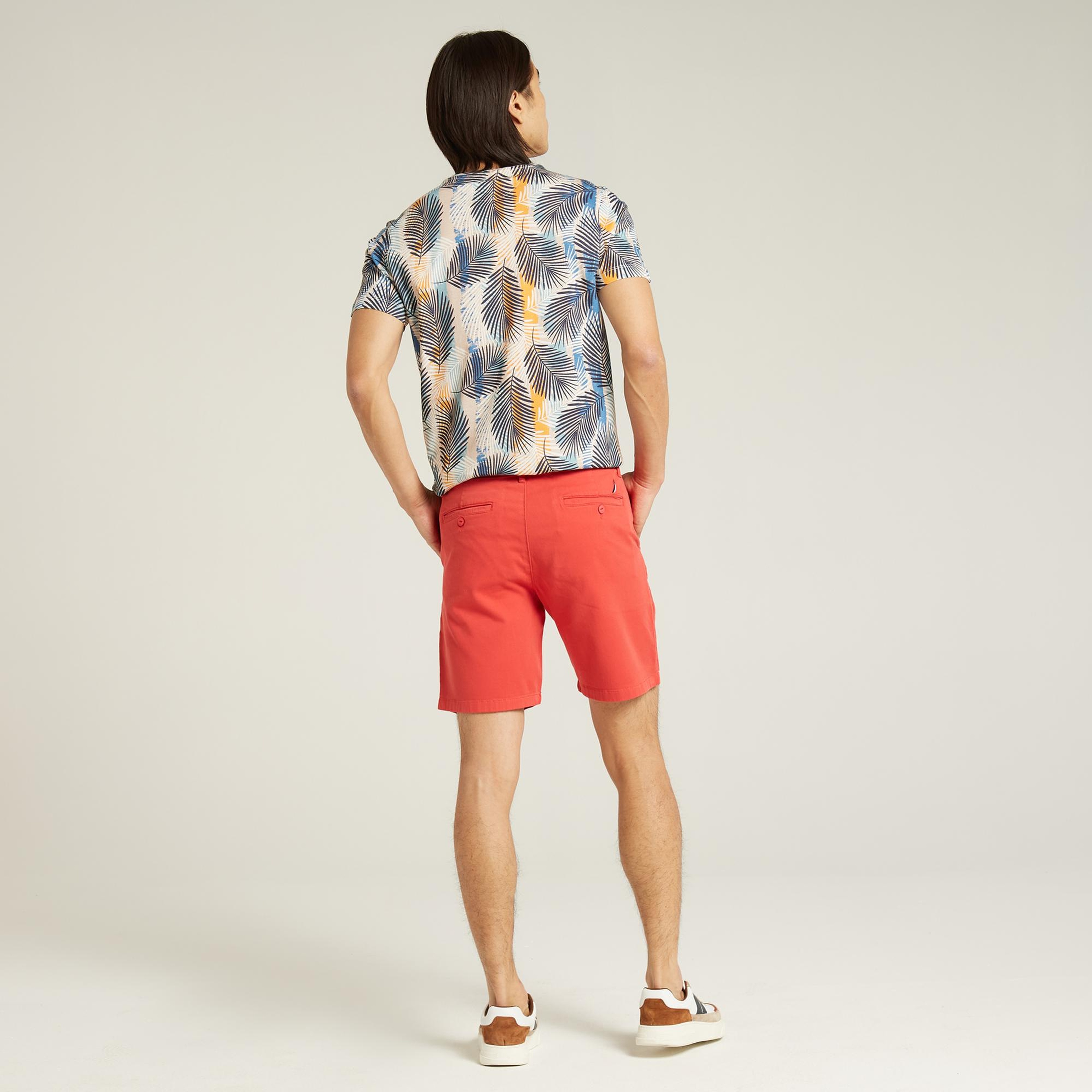 Nautica Erkek Kırmızı Slim Fit Bermuda Şort