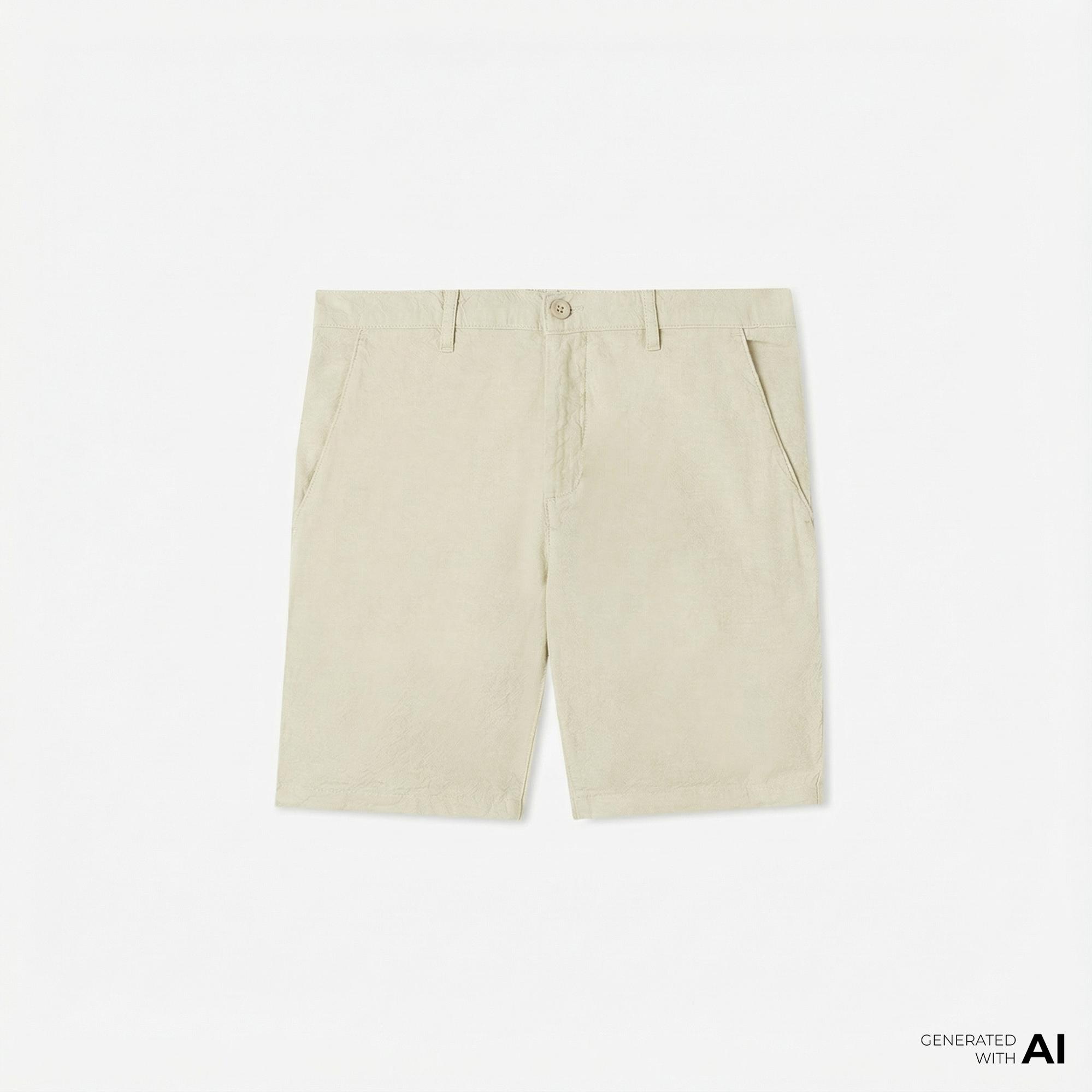 Nautica Erkek Bej Slim Fit Şort