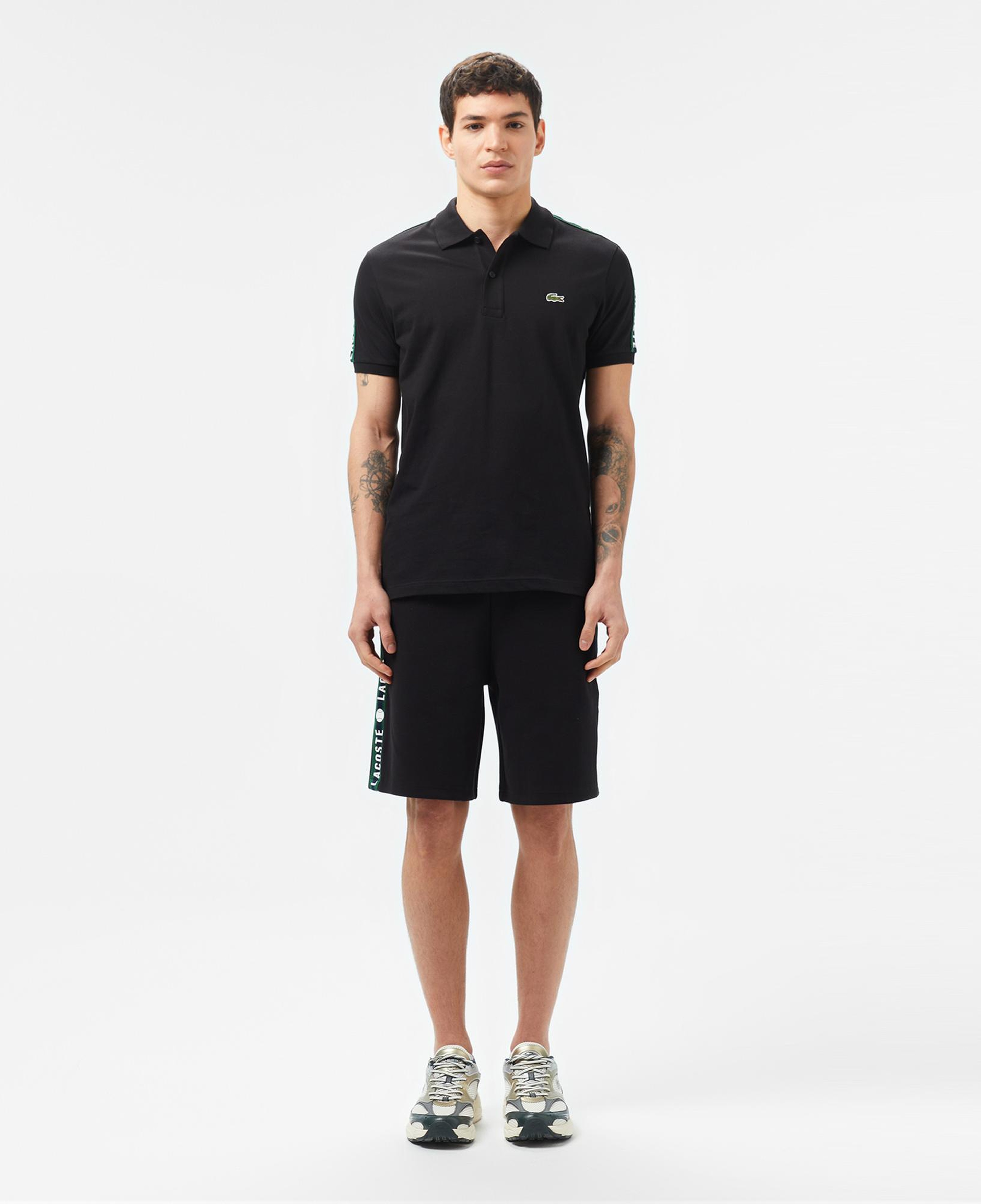 Lacoste Erkek Regular Fit Baskılı Siyah Şort