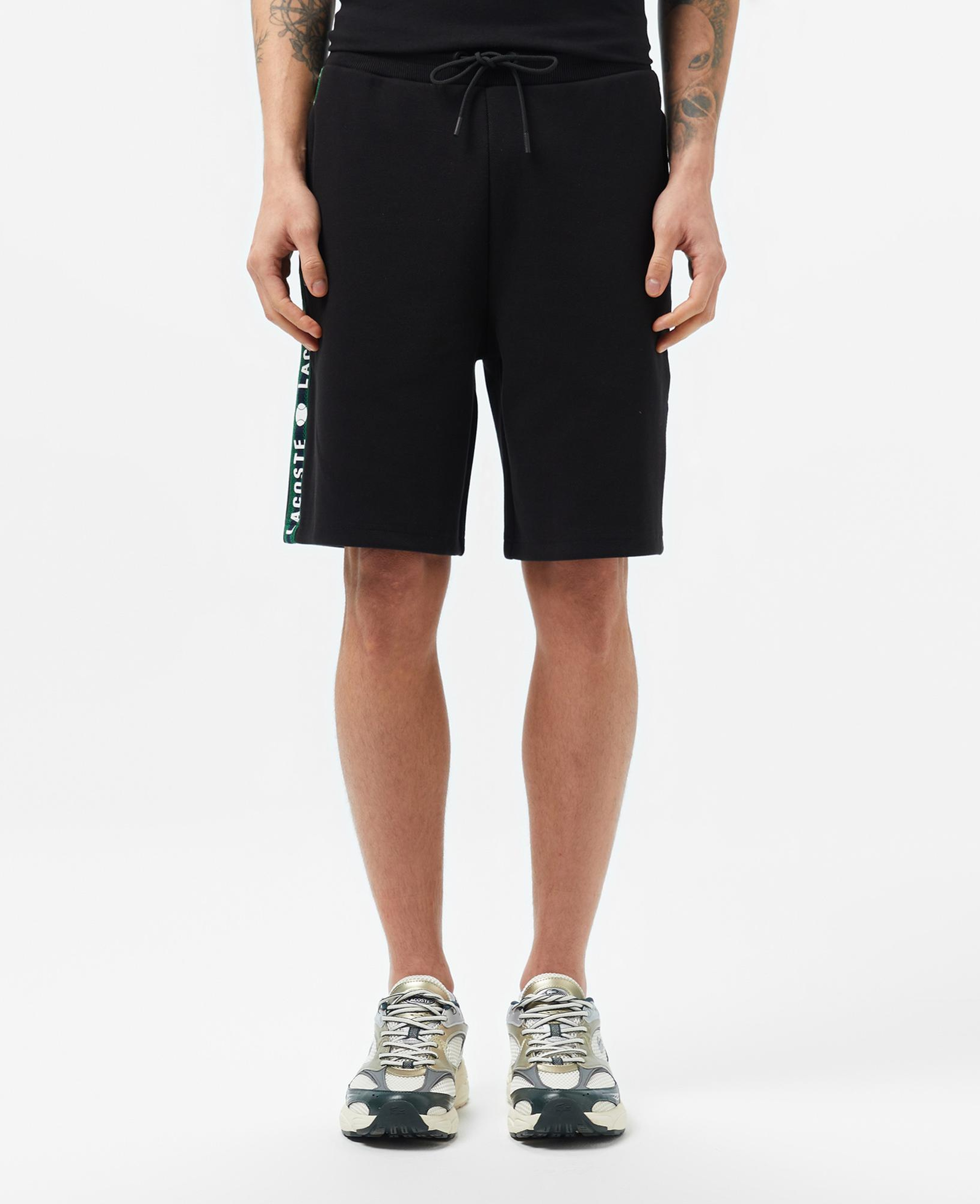 Lacoste Erkek Regular Fit Baskılı Siyah Şort