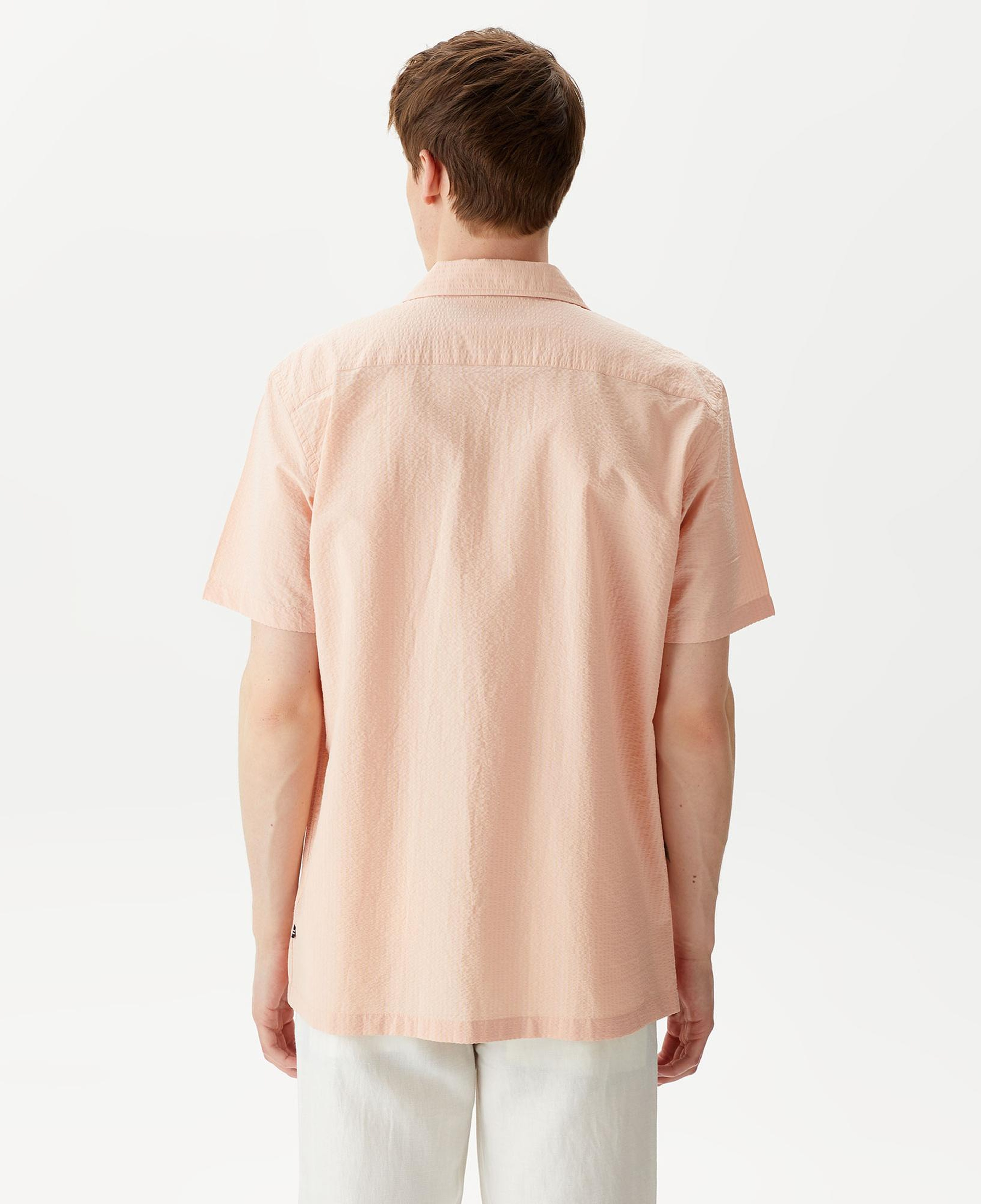 Nautica Erkek Turuncu Classic Fit Kısa Kollu Gömlek