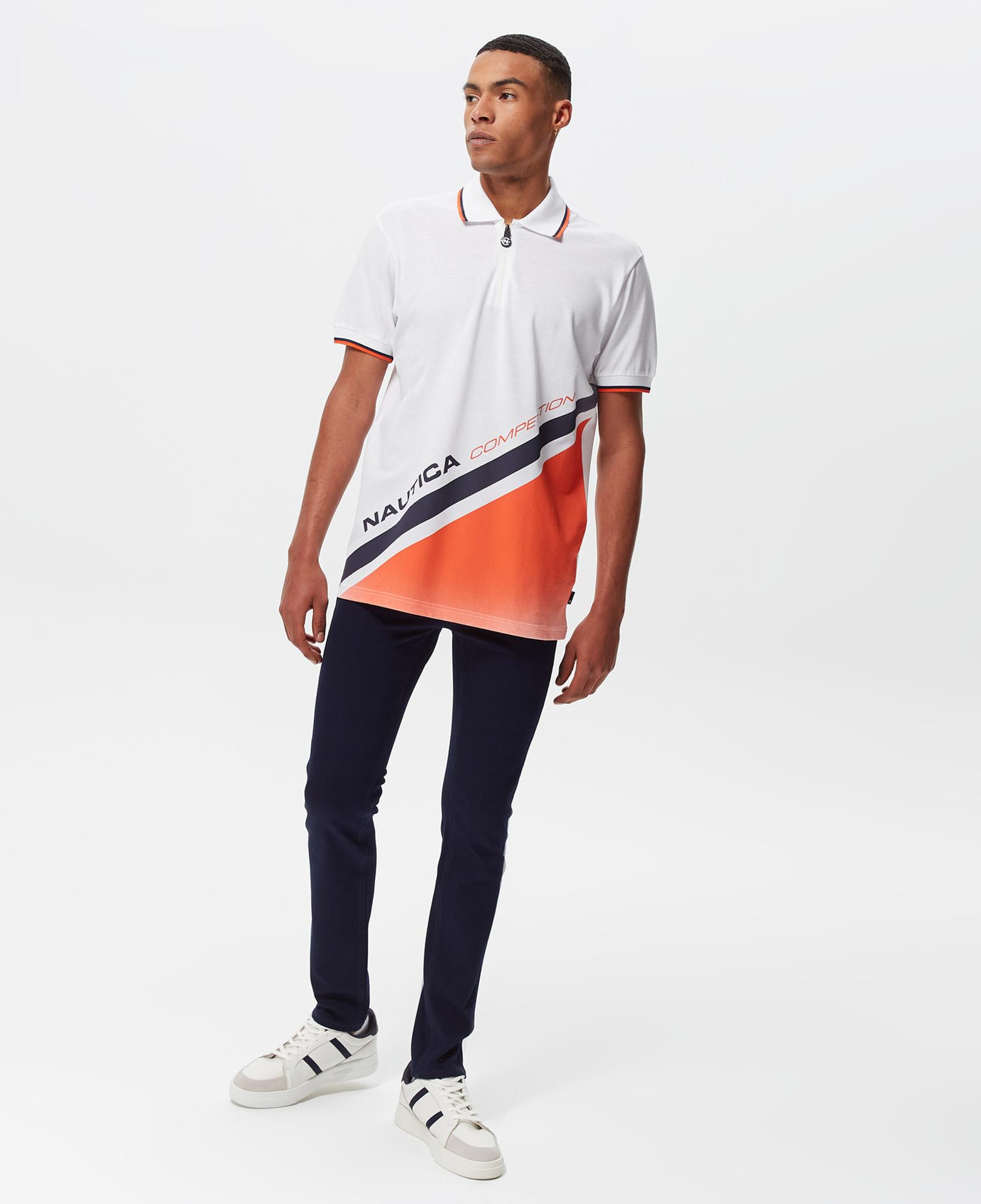 Nautica Erkek Beyaz Classic Fit Kısa Kollu Polo