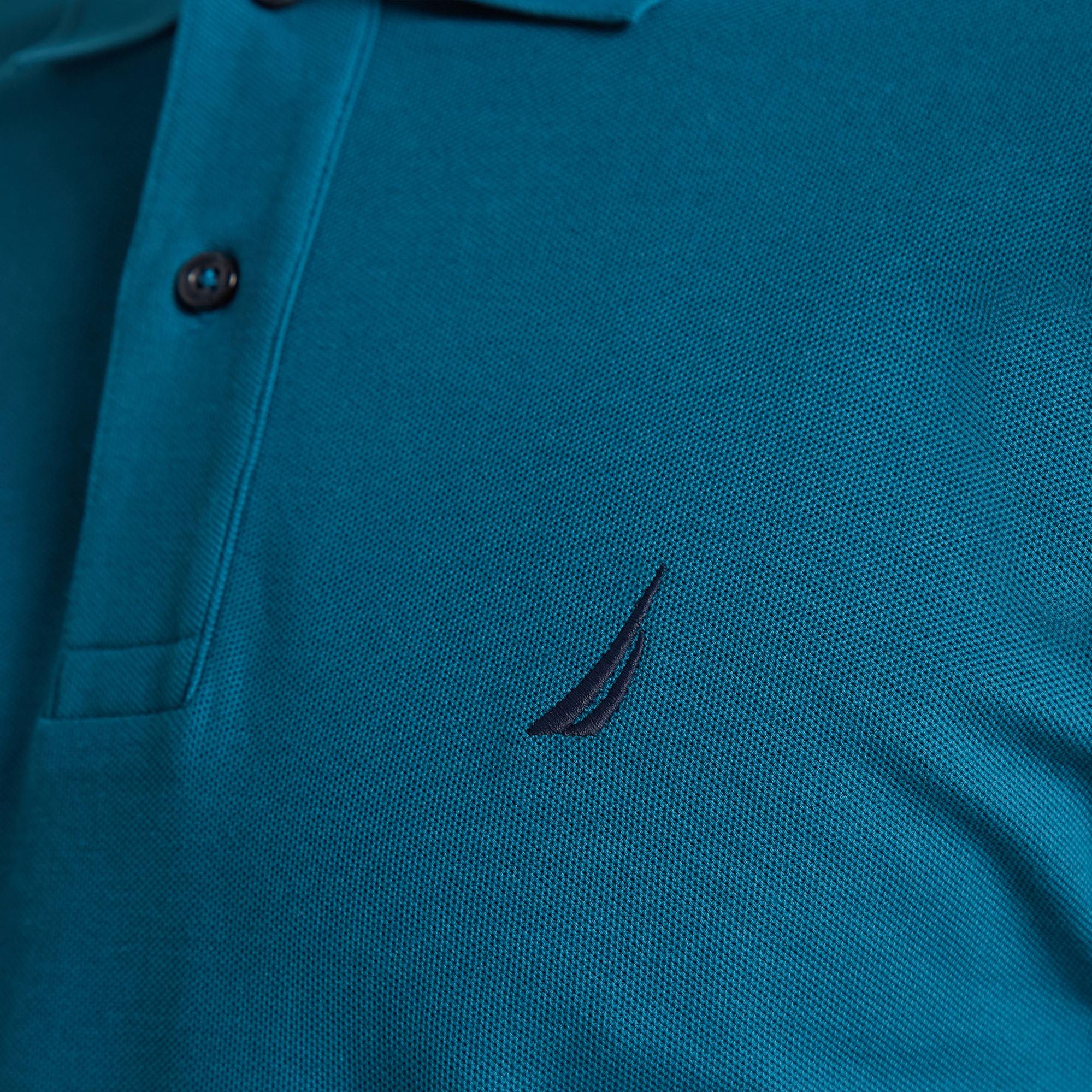 Nautica Erkek Mavi Classic Fit Kısa Kollu Polo Yaka T-Shirt