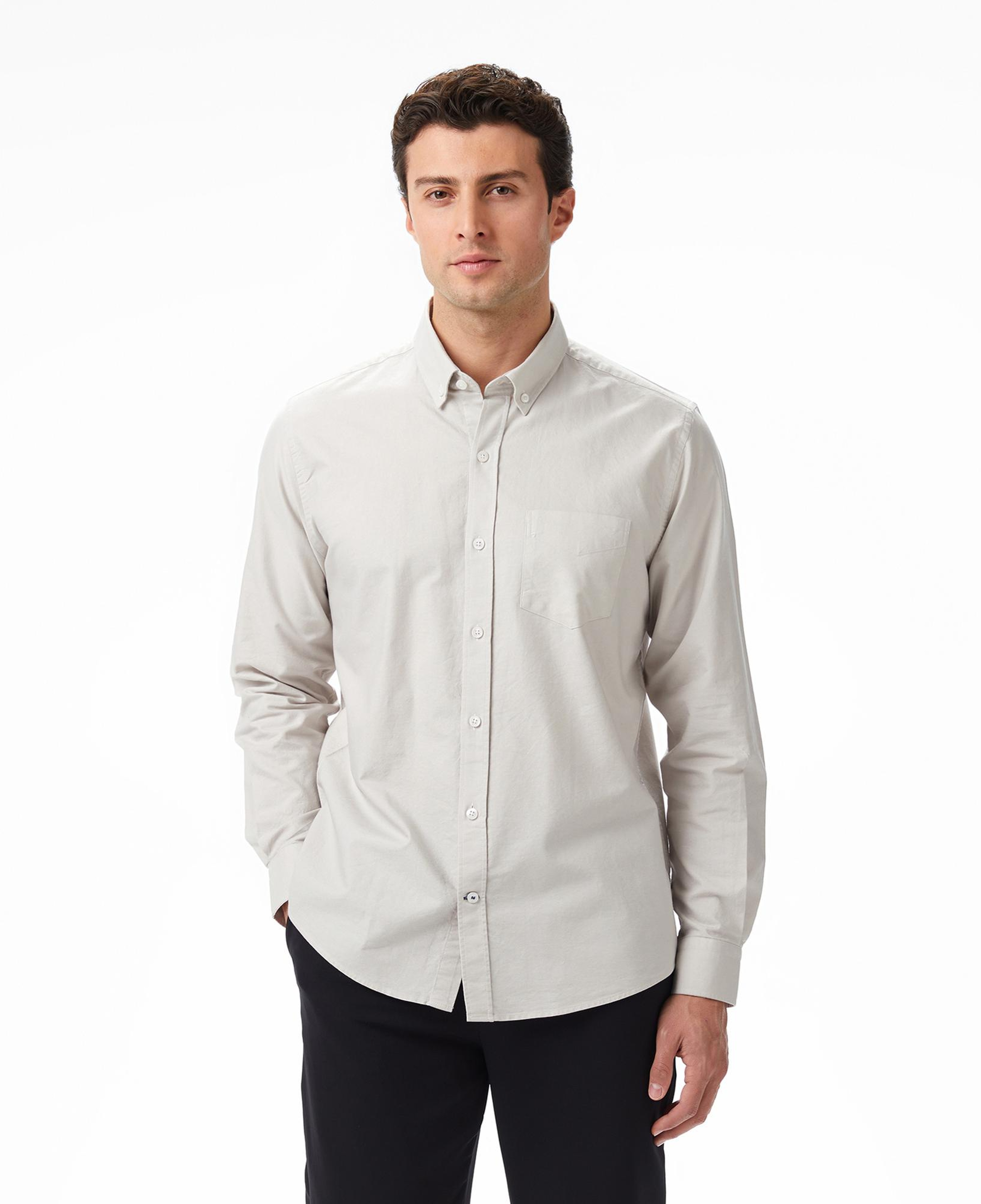 Nautica Erkek Gri Classic Fit Gömlek