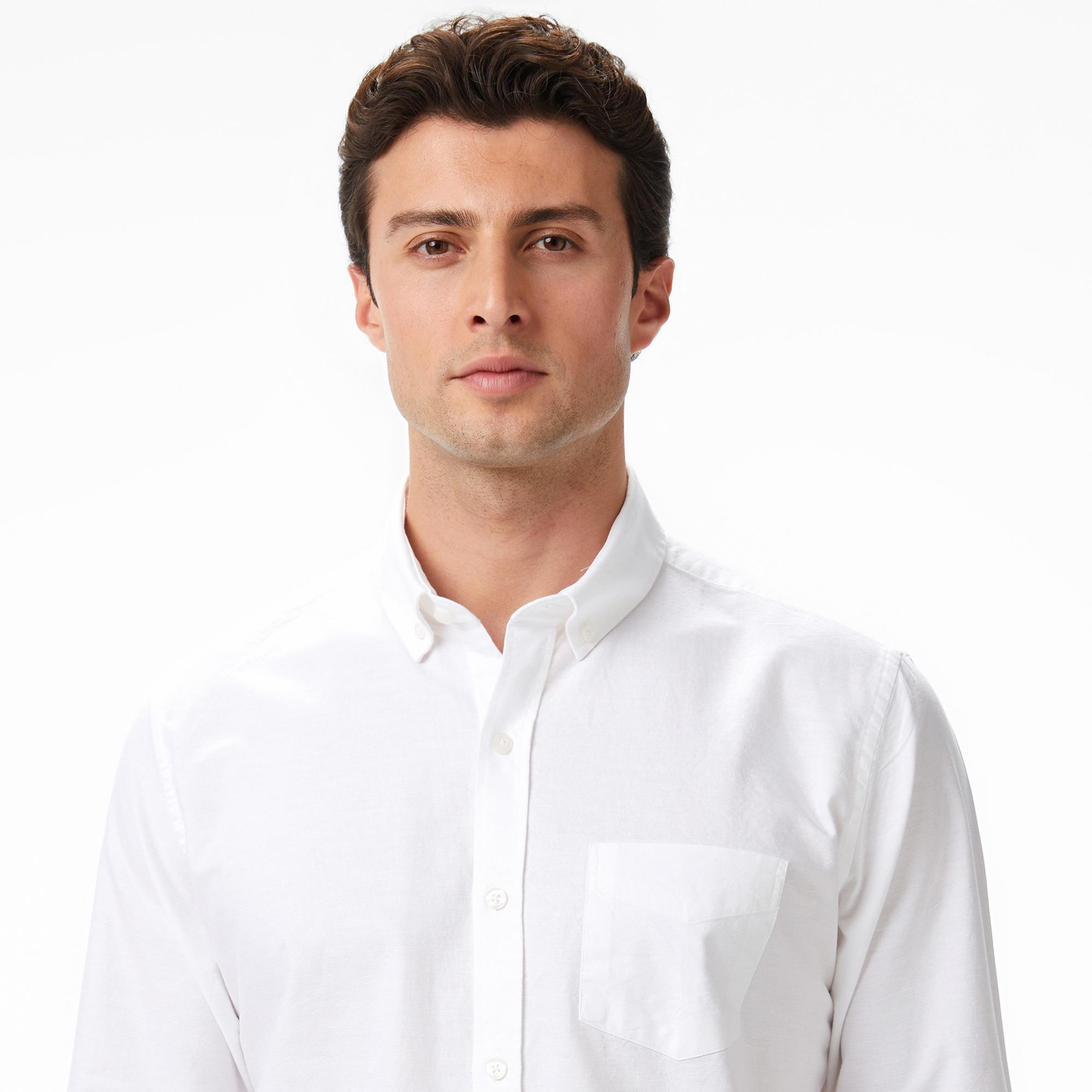 Nautica Erkek Beyaz Classic Fit Gömlek