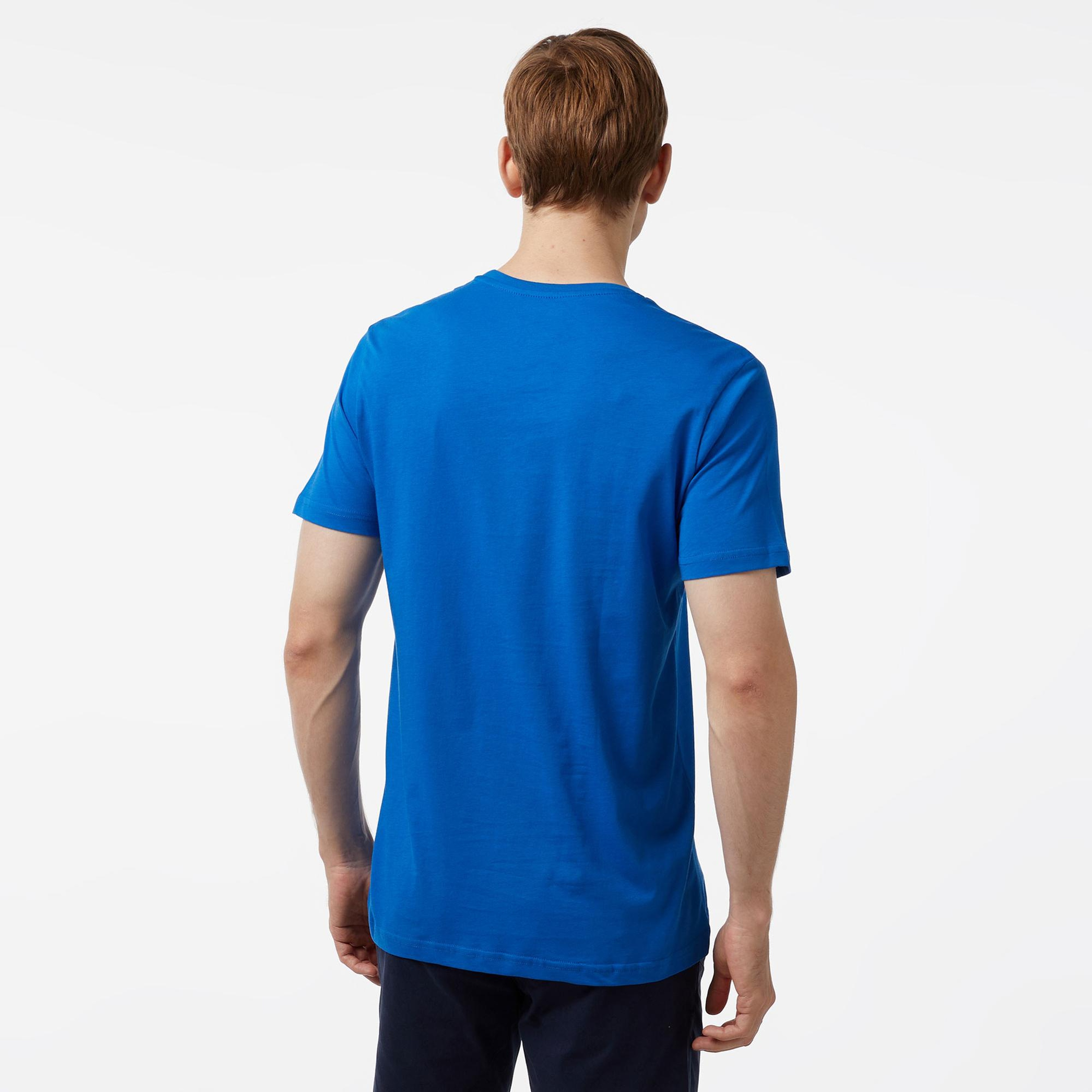 Nautica Erkek Mavi Standart Fit Kısa Kollu Baskılı T-Shirt