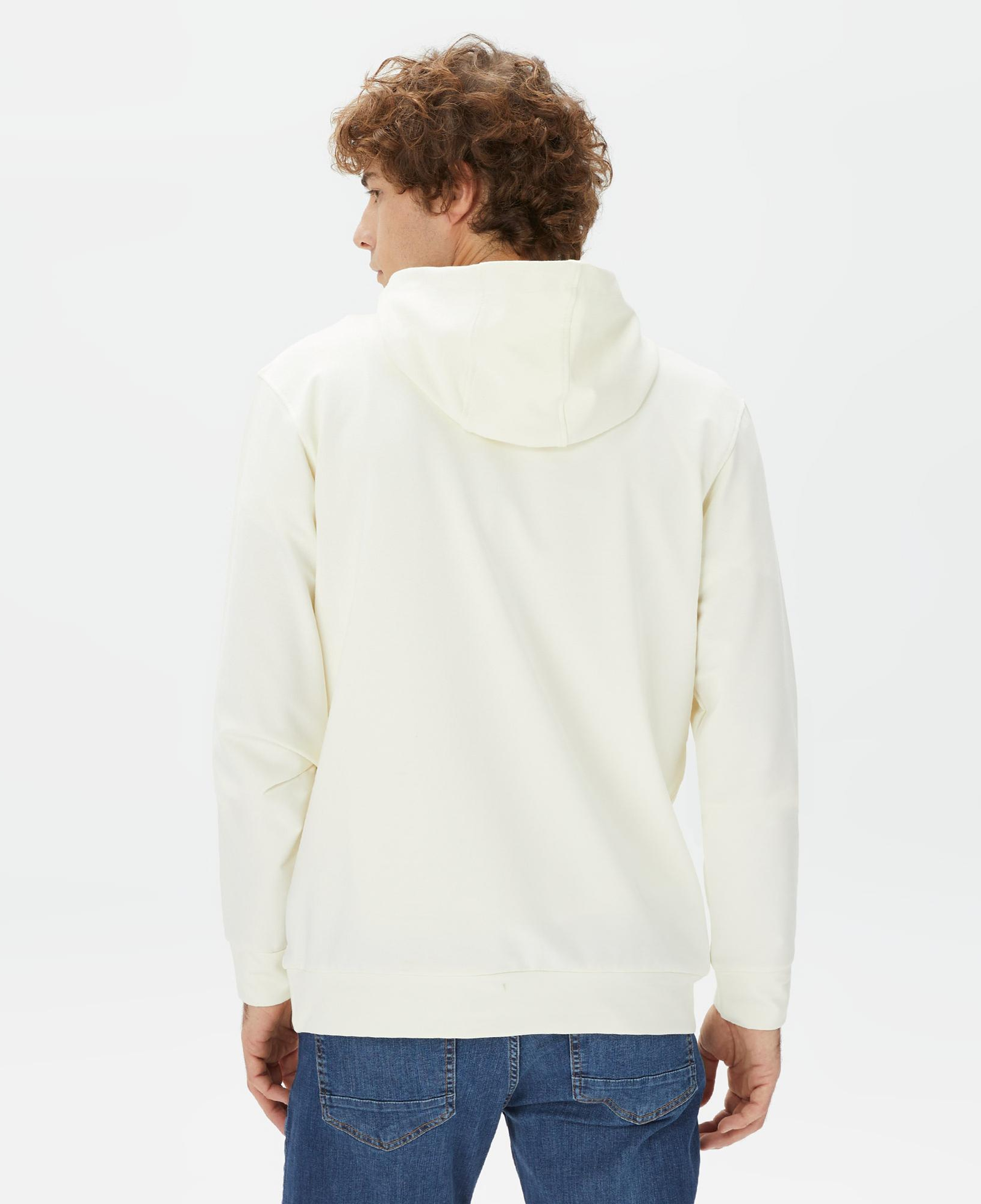 Nautica Erkek Krem Rengi Standart Fit Sweatshirt
