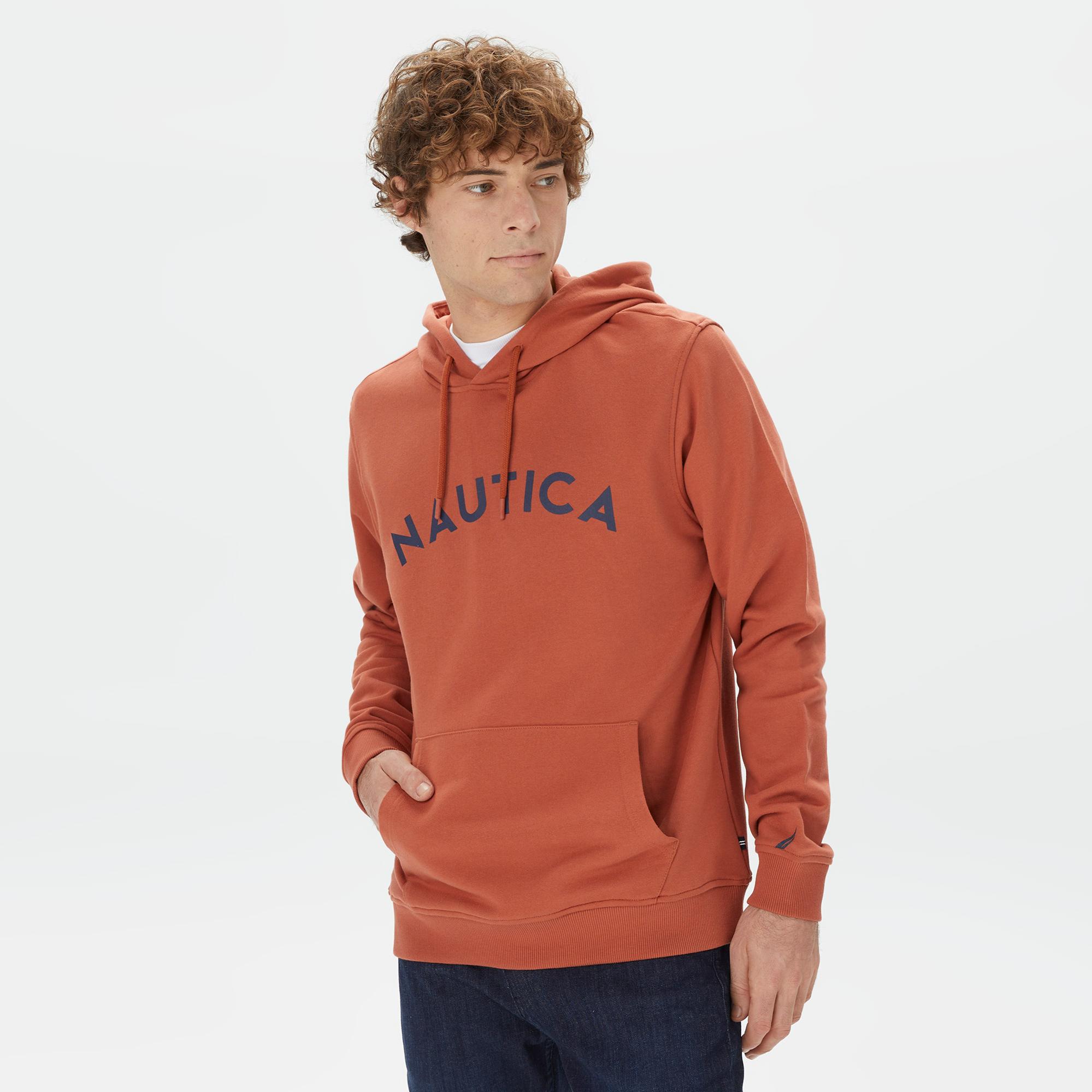 Nautica Erkek Bordo Standart Fit Sweatshirt
