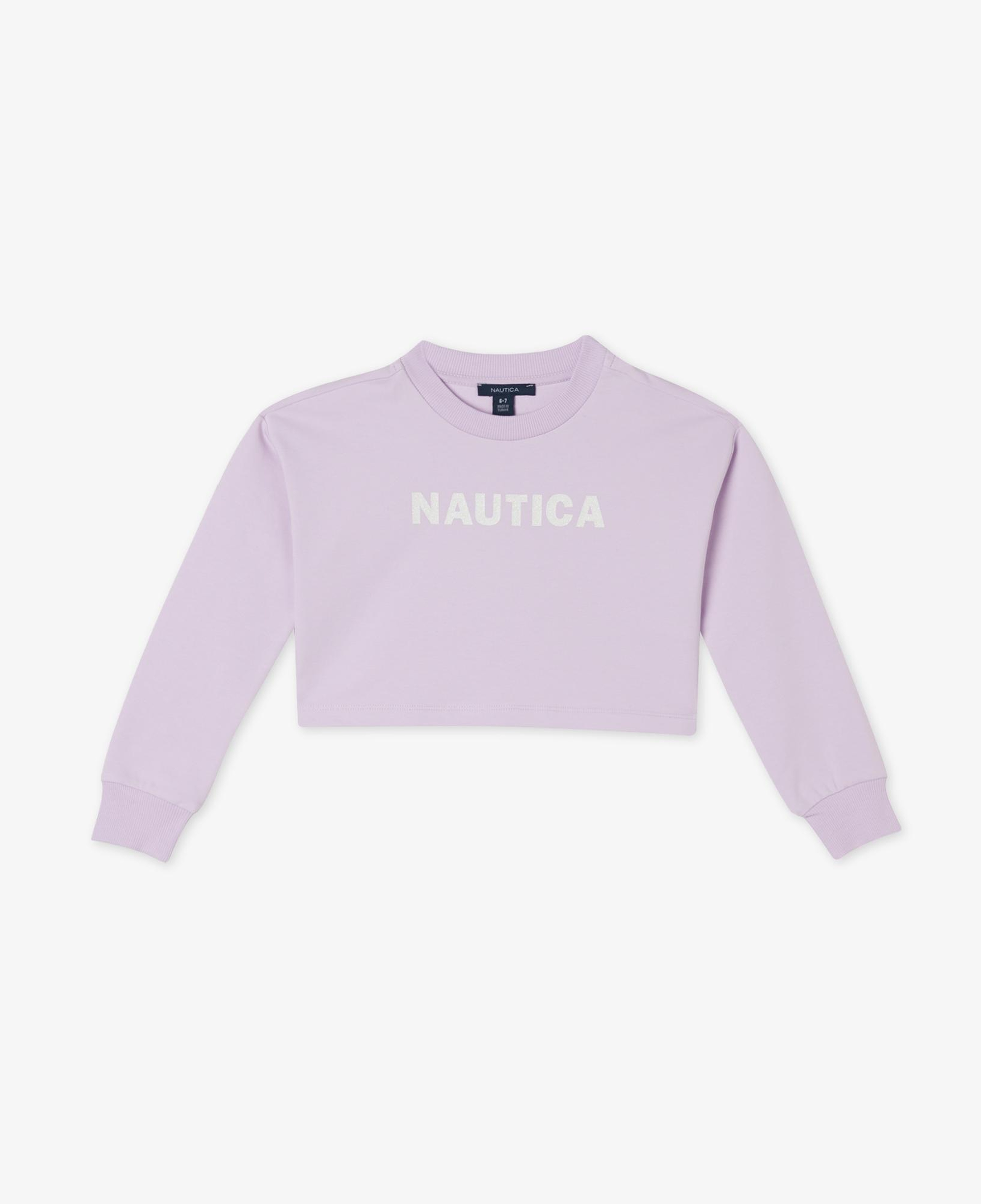 Nautica Kız Çocuk Mor Oversize Sweatshirt