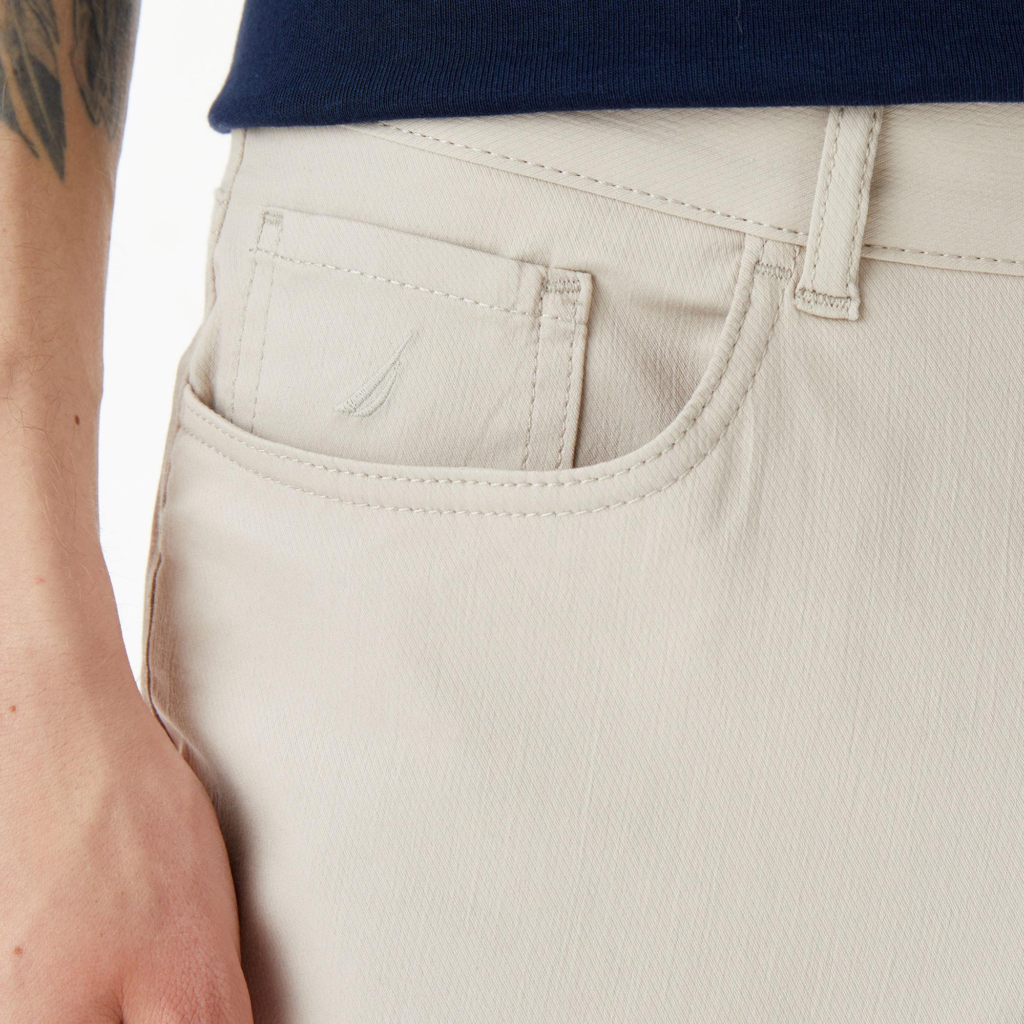 Nautica Erkek Beyaz Slim Fit Pantolon