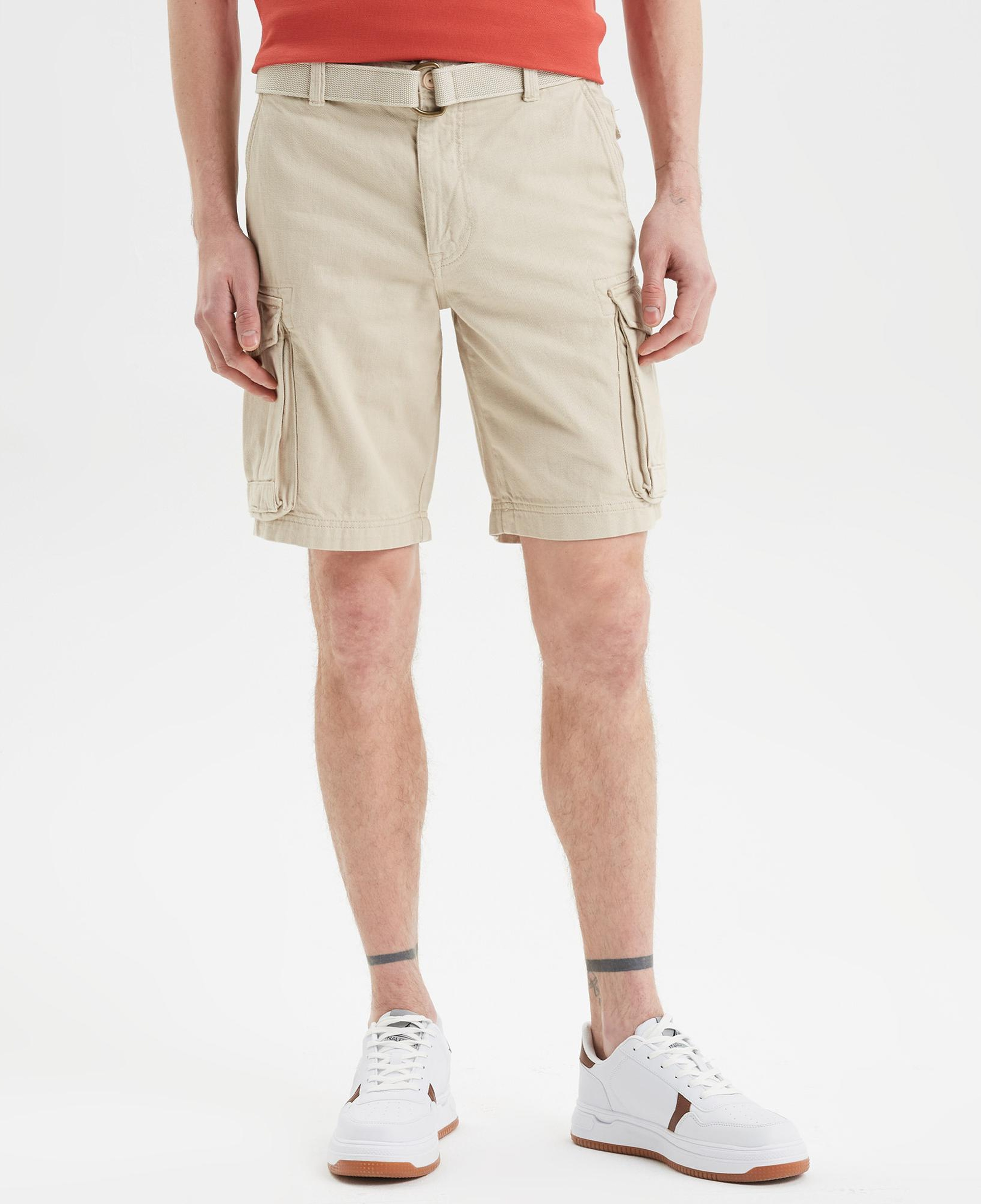 Nautica Erkek Krem Rengi Bermuda Şort