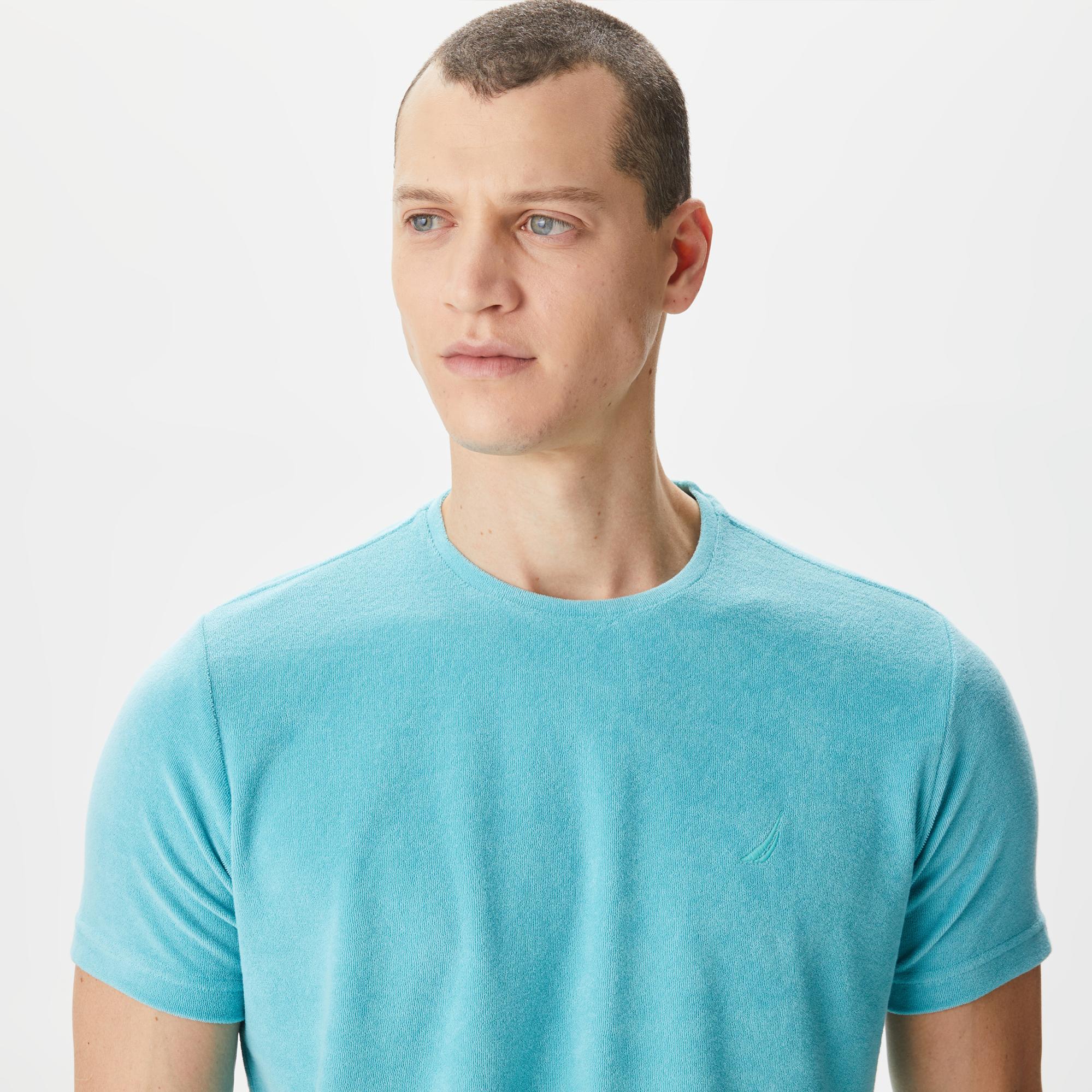 Nautica Erkek Mavi Standart Fit T-Shirt