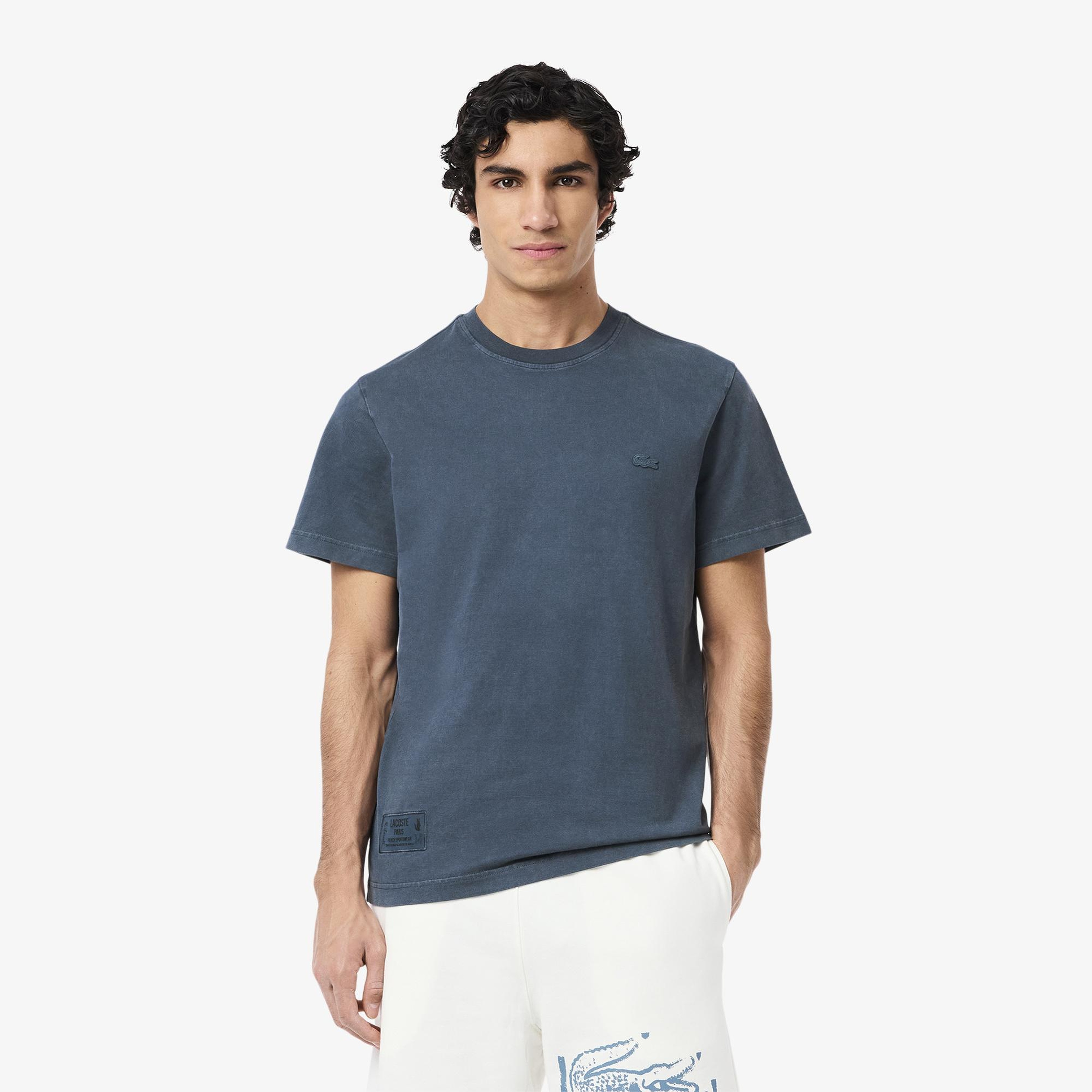 Lacoste Erkek Regular Fit Bisiklet Yaka Lacivert T-Shirt