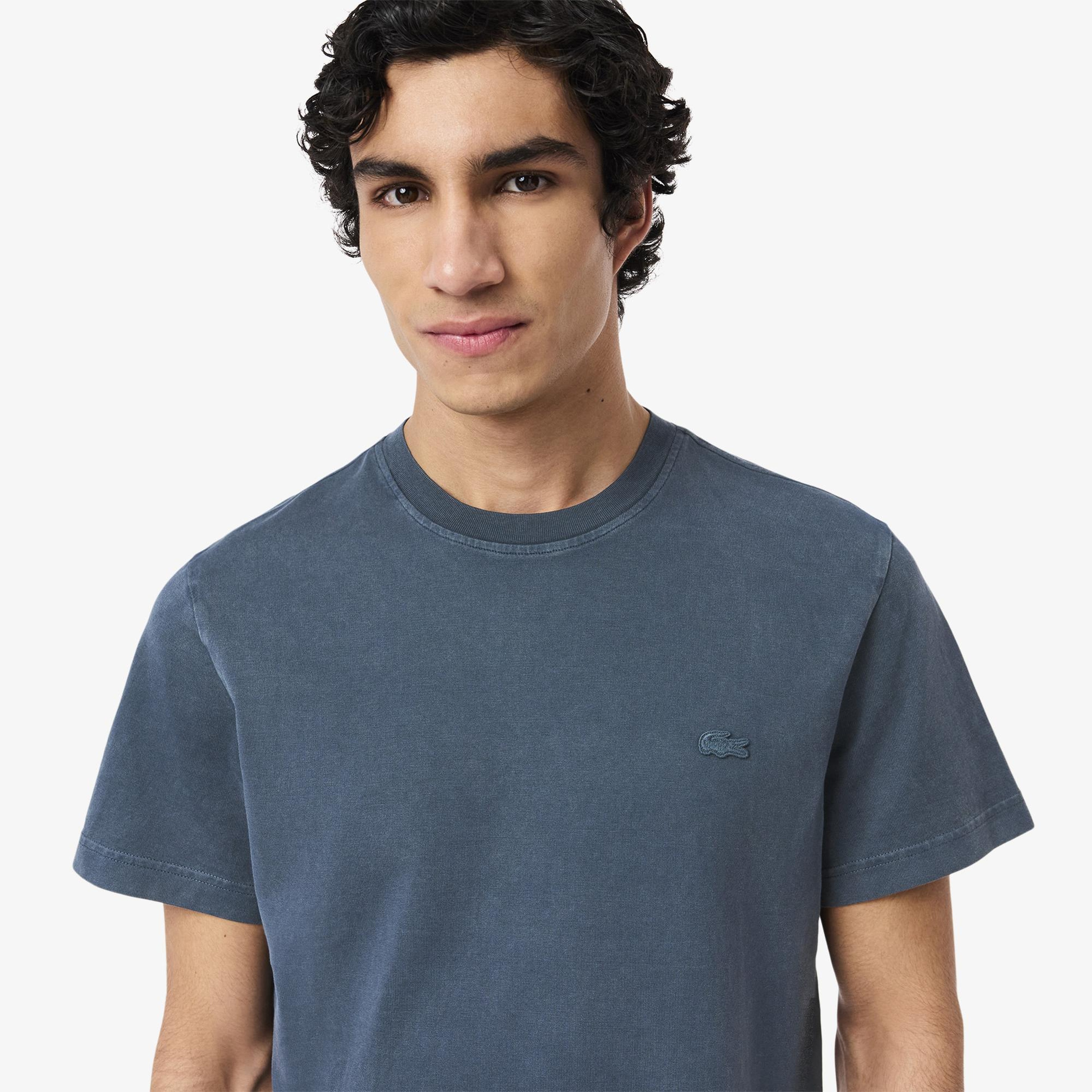 Lacoste Erkek Regular Fit Bisiklet Yaka Lacivert T-Shirt
