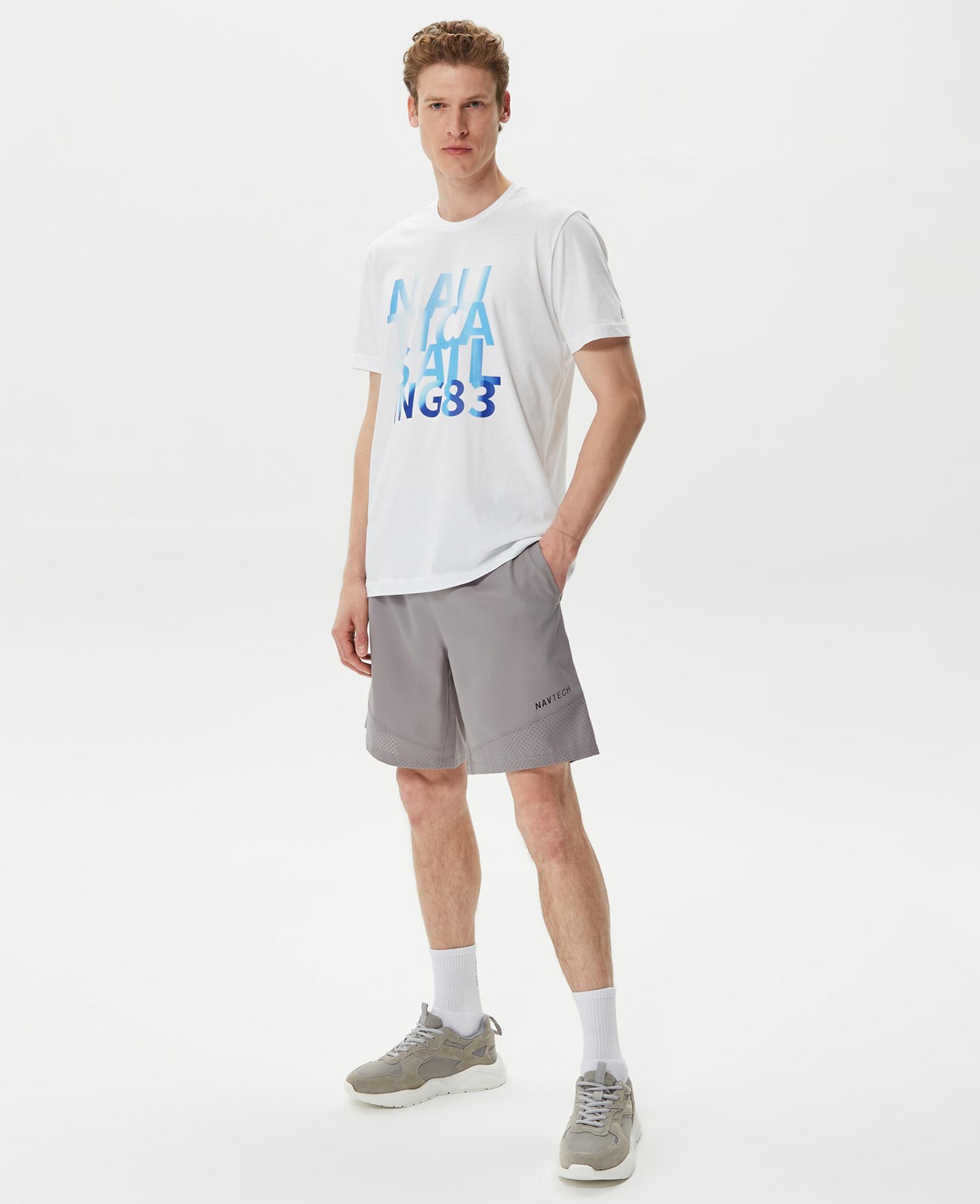 Nautica Erkek Gri Renk Bloklu Şort