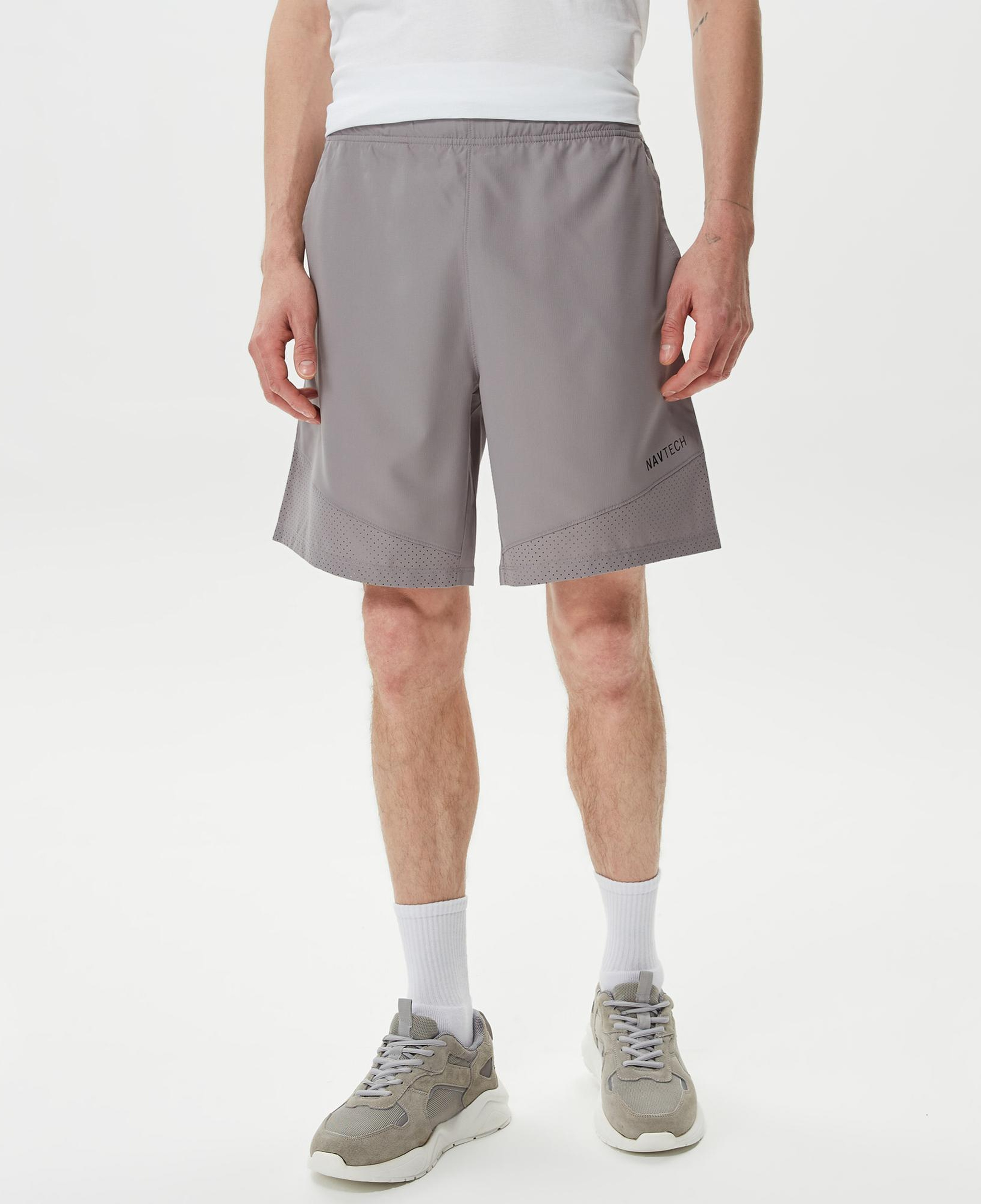 Nautica Erkek Gri Renk Bloklu Şort