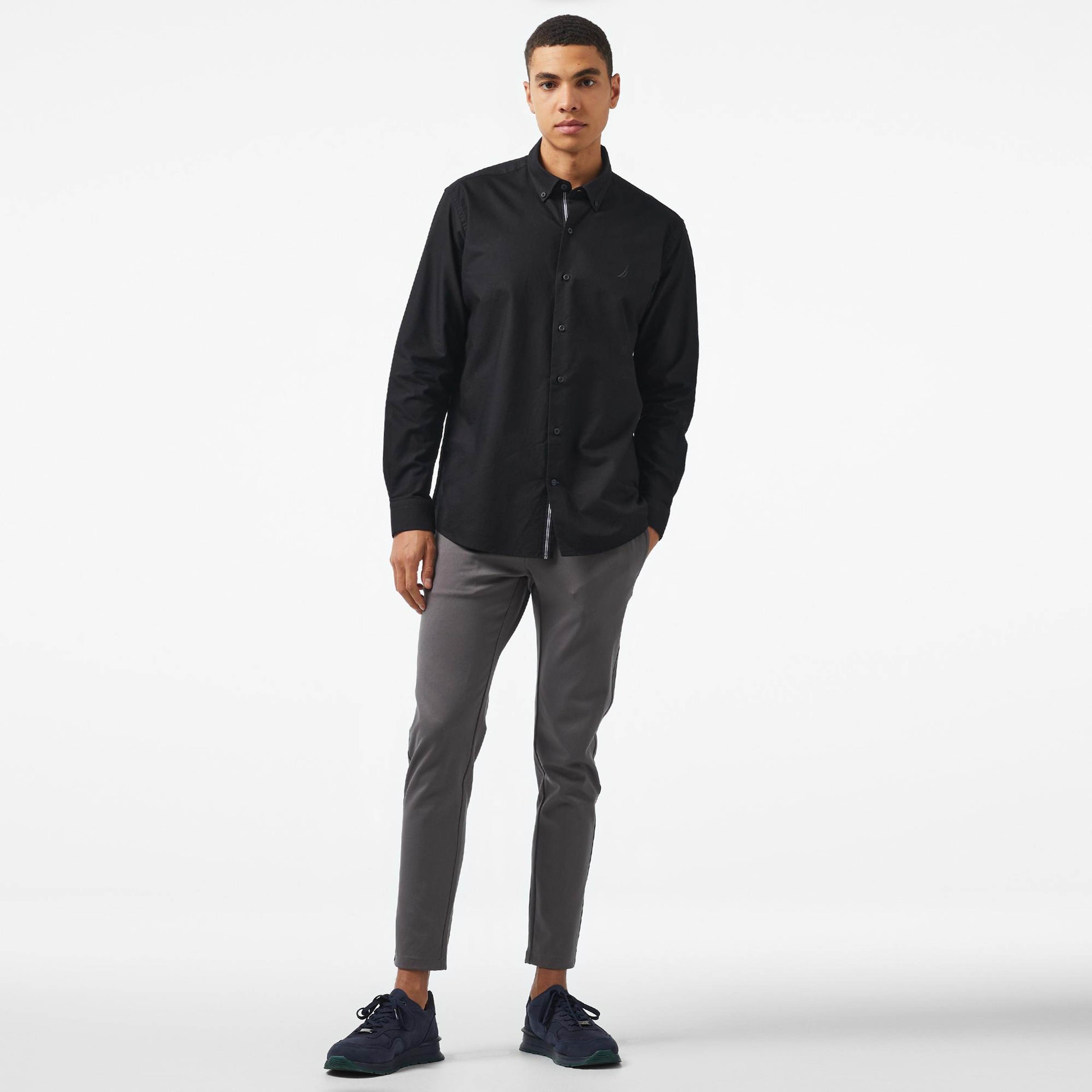Nautica Erkek Siyah Classic Fit Gömlek
