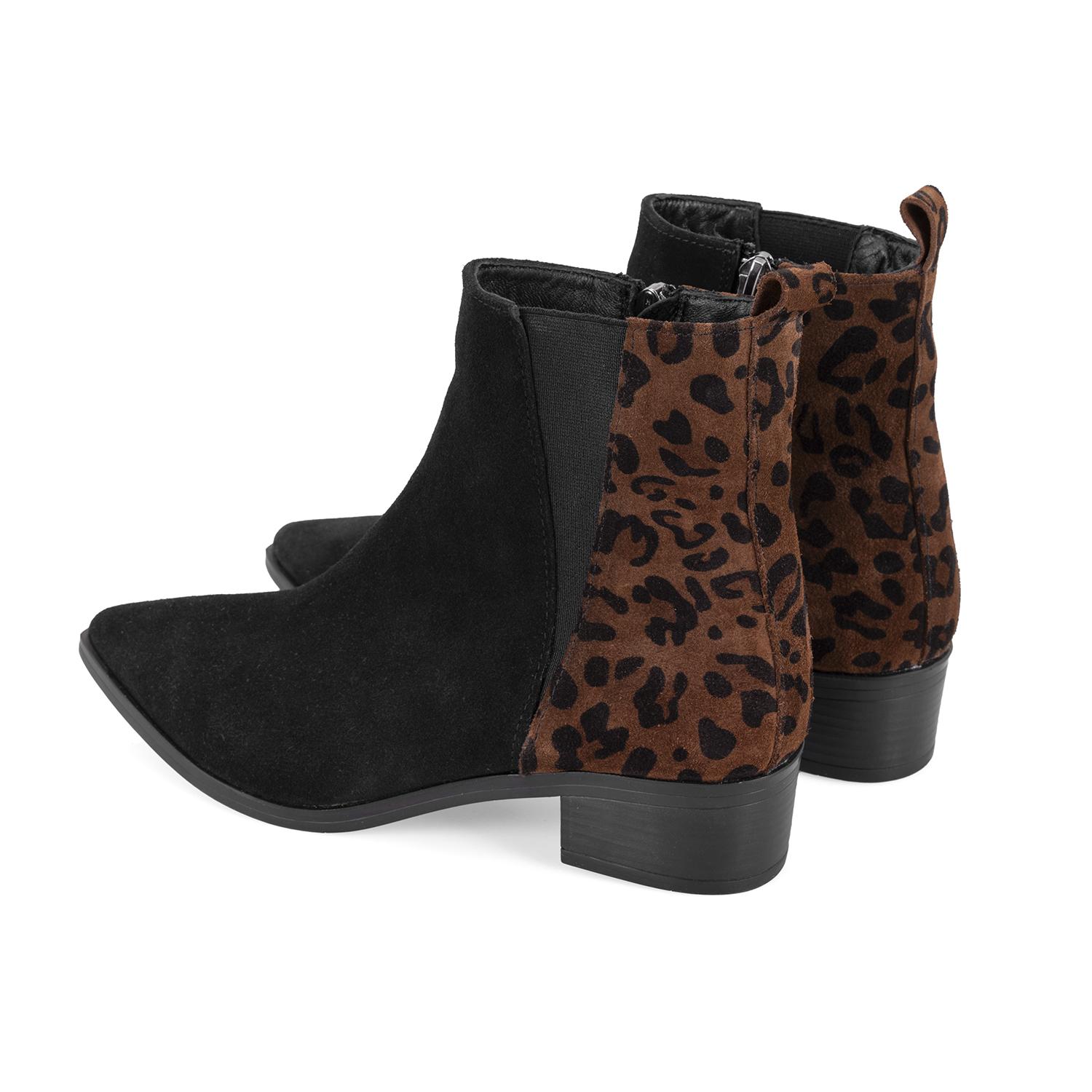 Mena Siyah Kadın Deri Bot