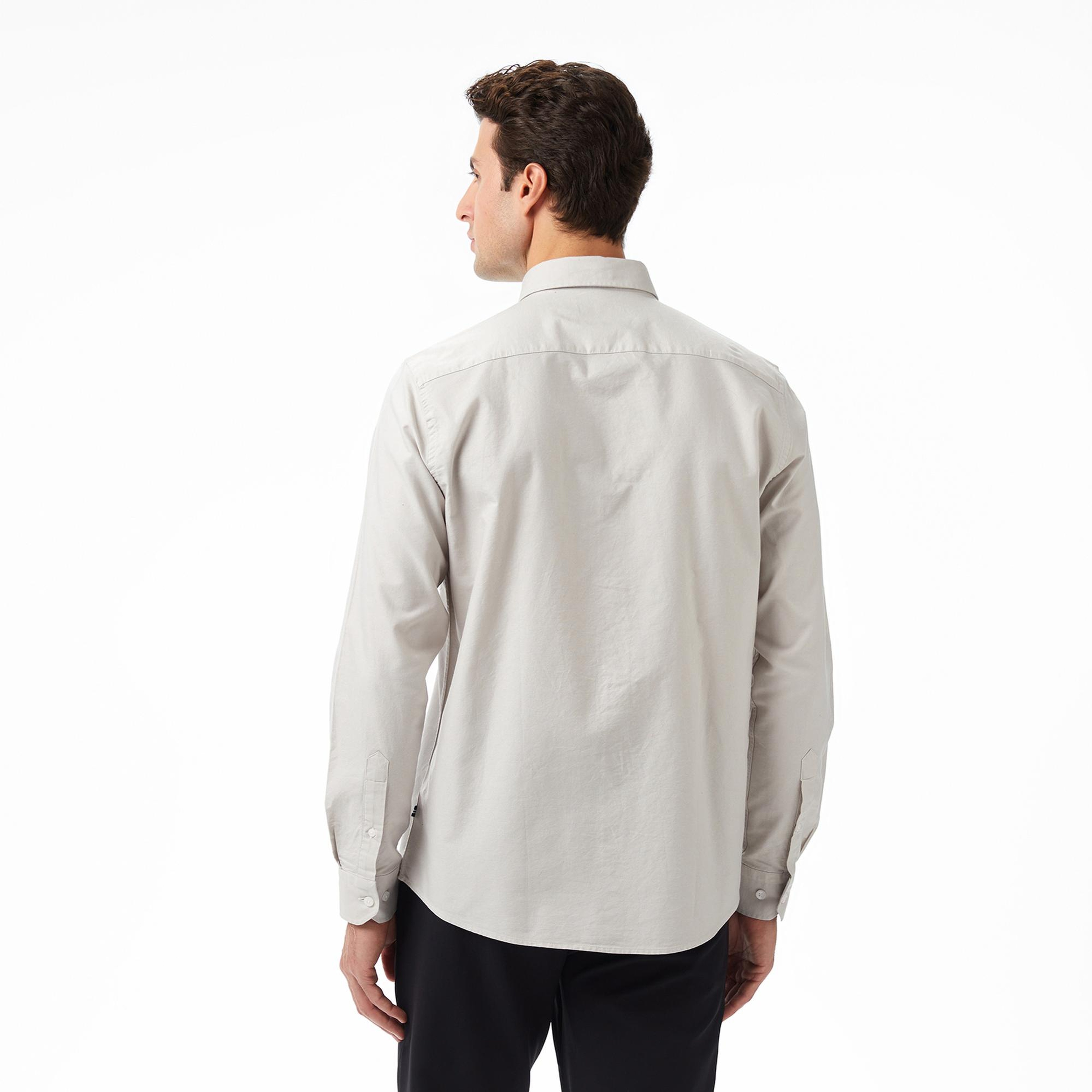 Nautica Erkek Gri Classic Fit Gömlek