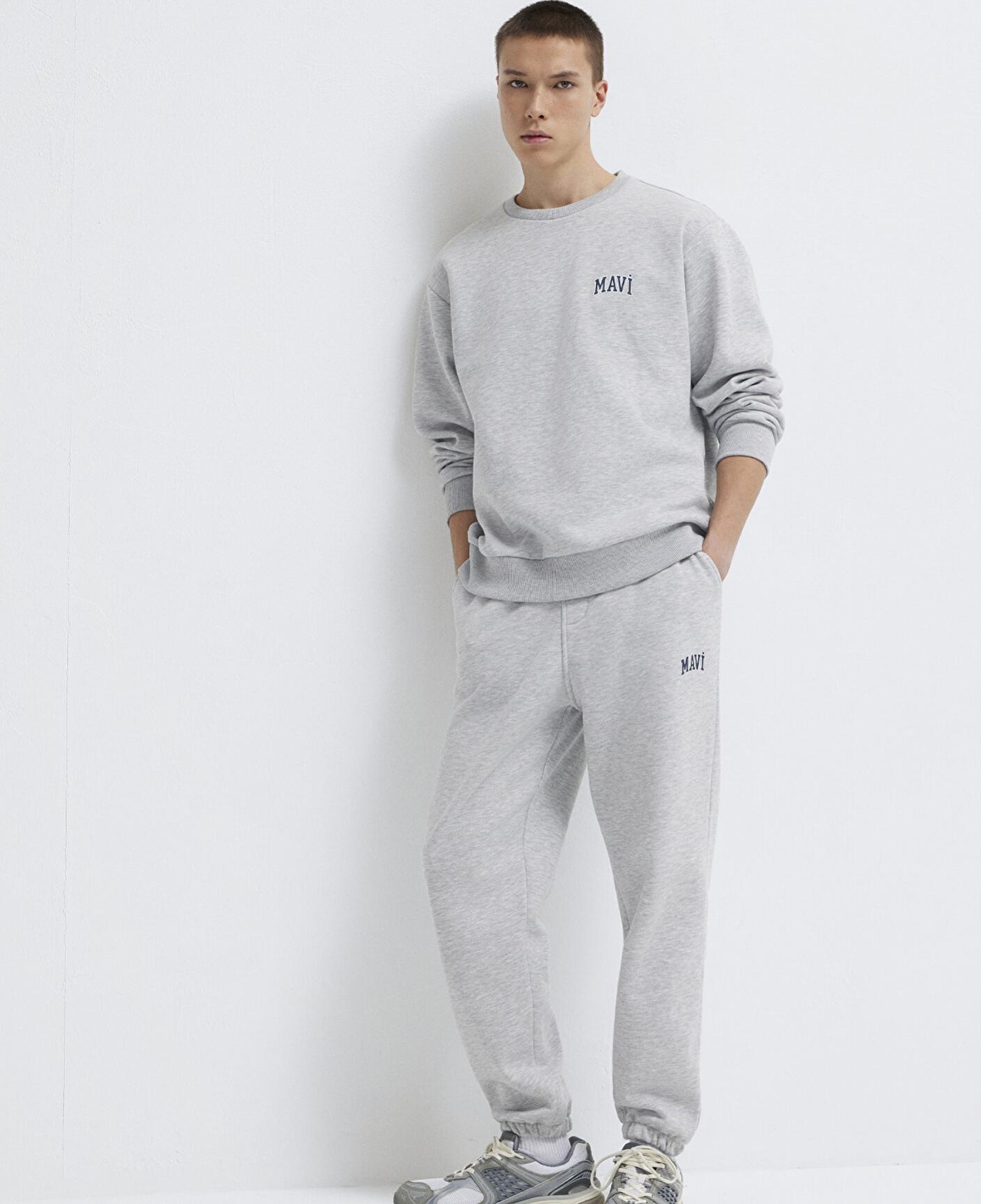 Mavi Mavi Logo Baskılı Gri Eşofman Altı 0010207-80018