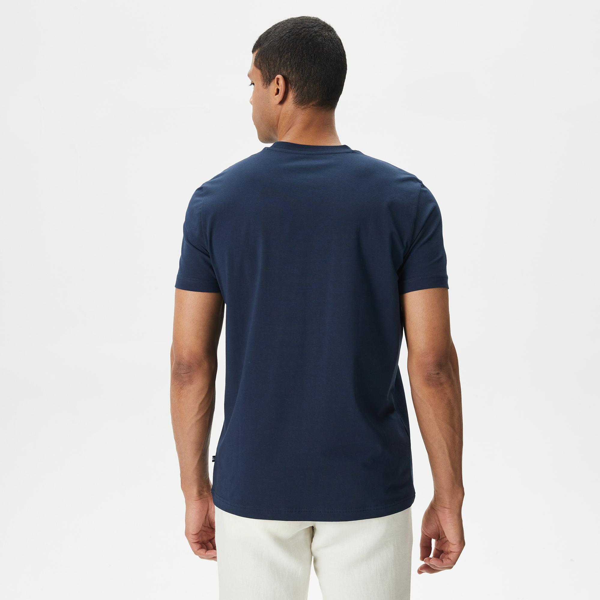 Nautica Erkek Lacivert Standart Fit T-Shirt