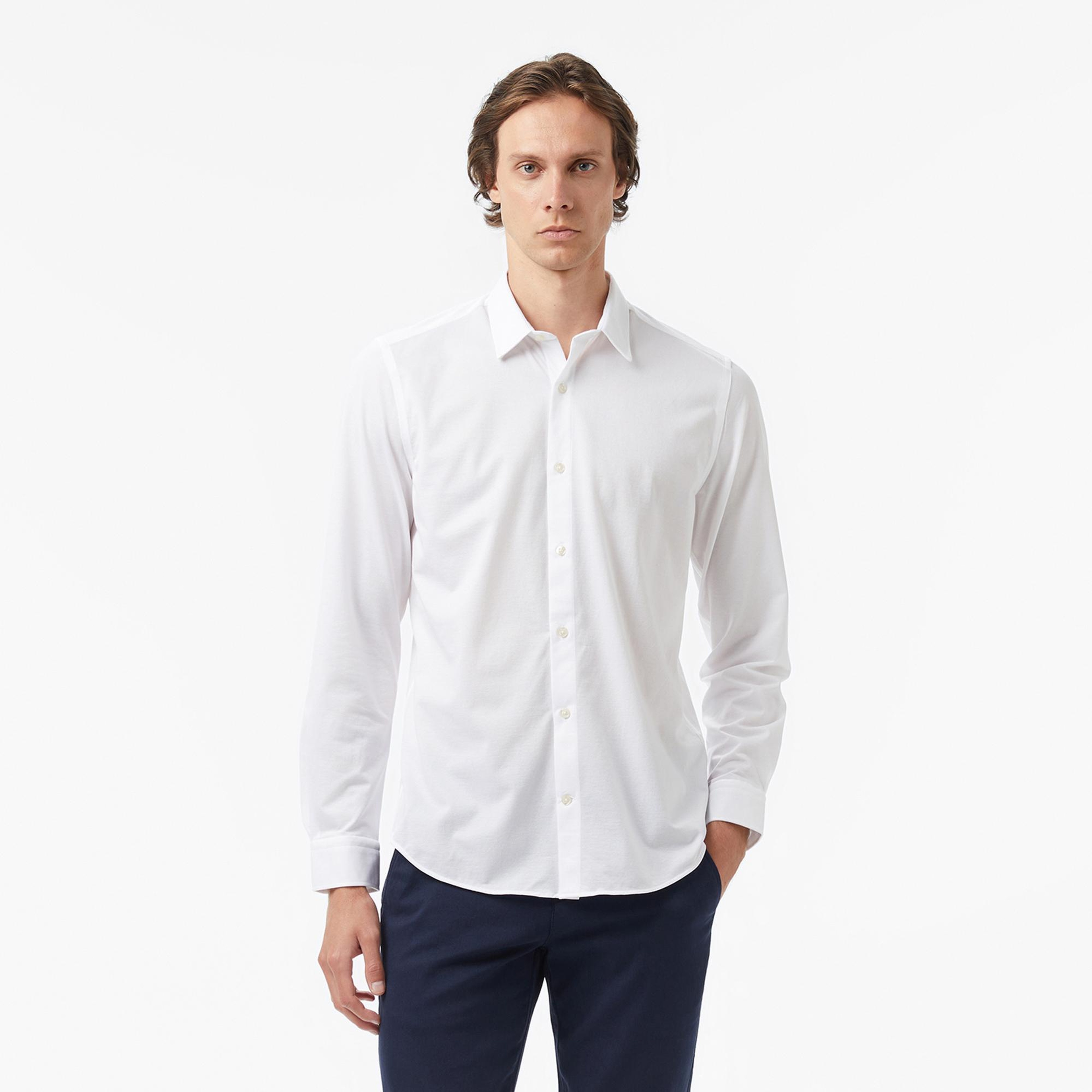 Nautica Erkek Beyaz Slim Fit Gömlek