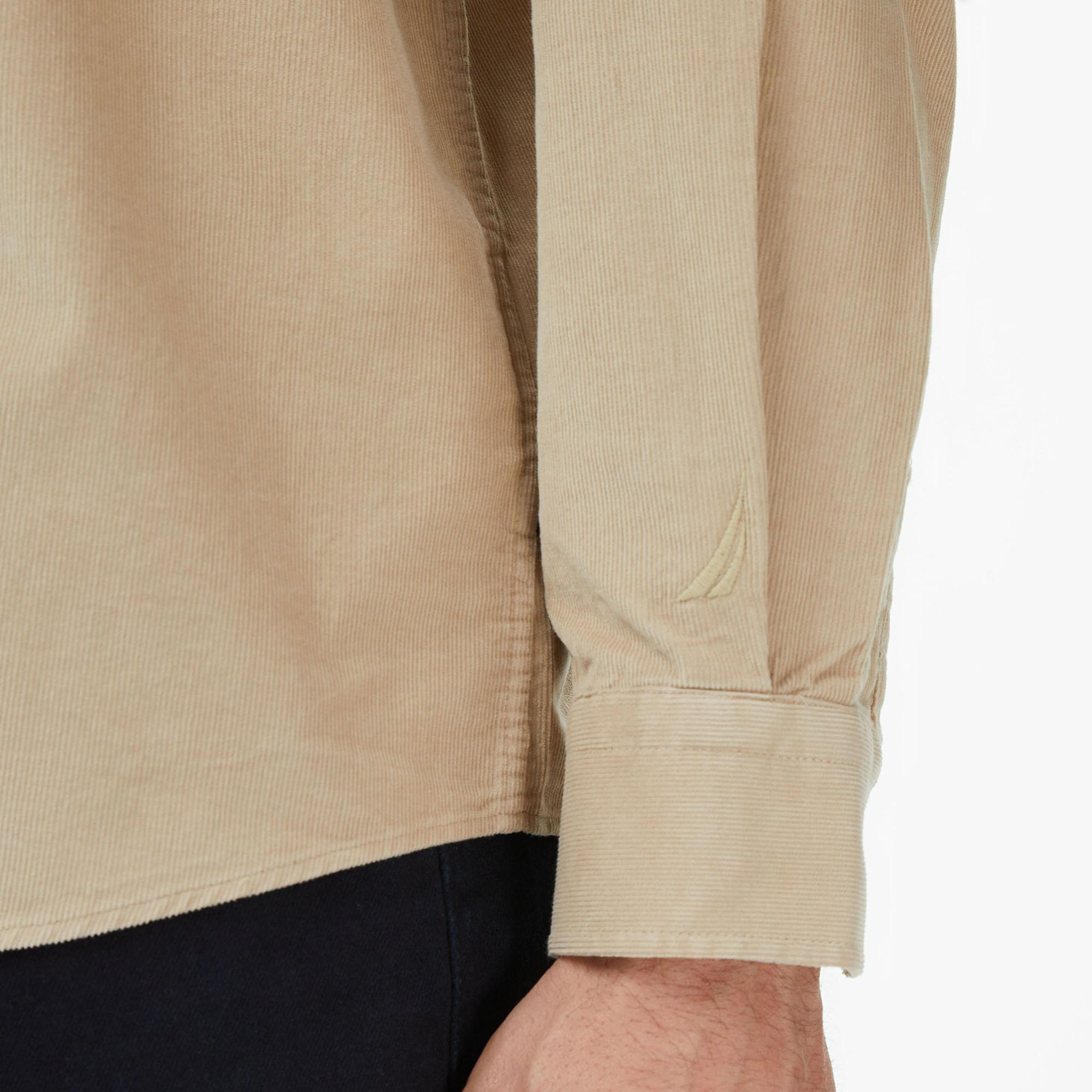 Nautica Erkek Bej Classic Fit Gömlek