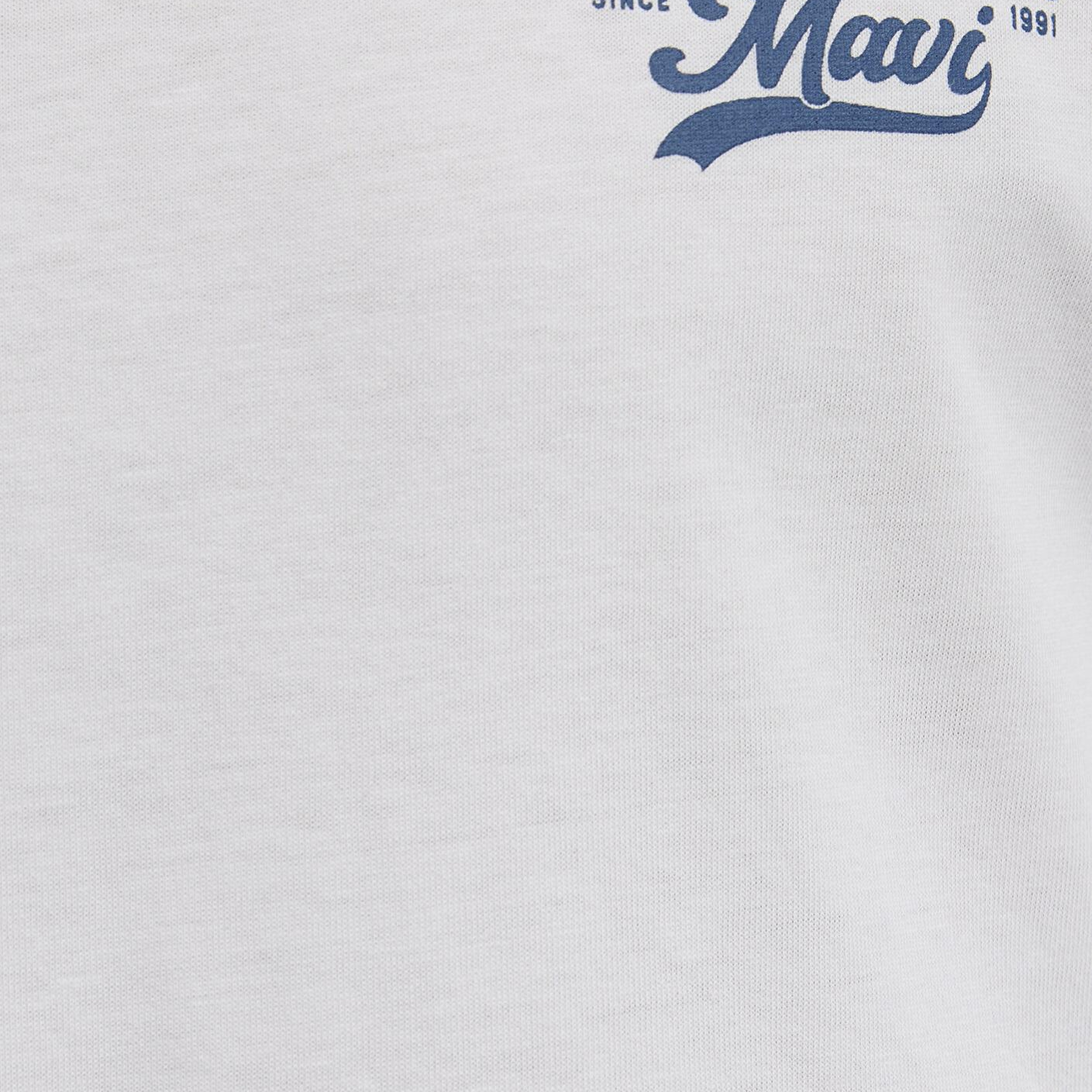 Mavi Mavi Baskılı Ekru Tişört Loose Fit / Bol Rahat Kesim 0612840-70057